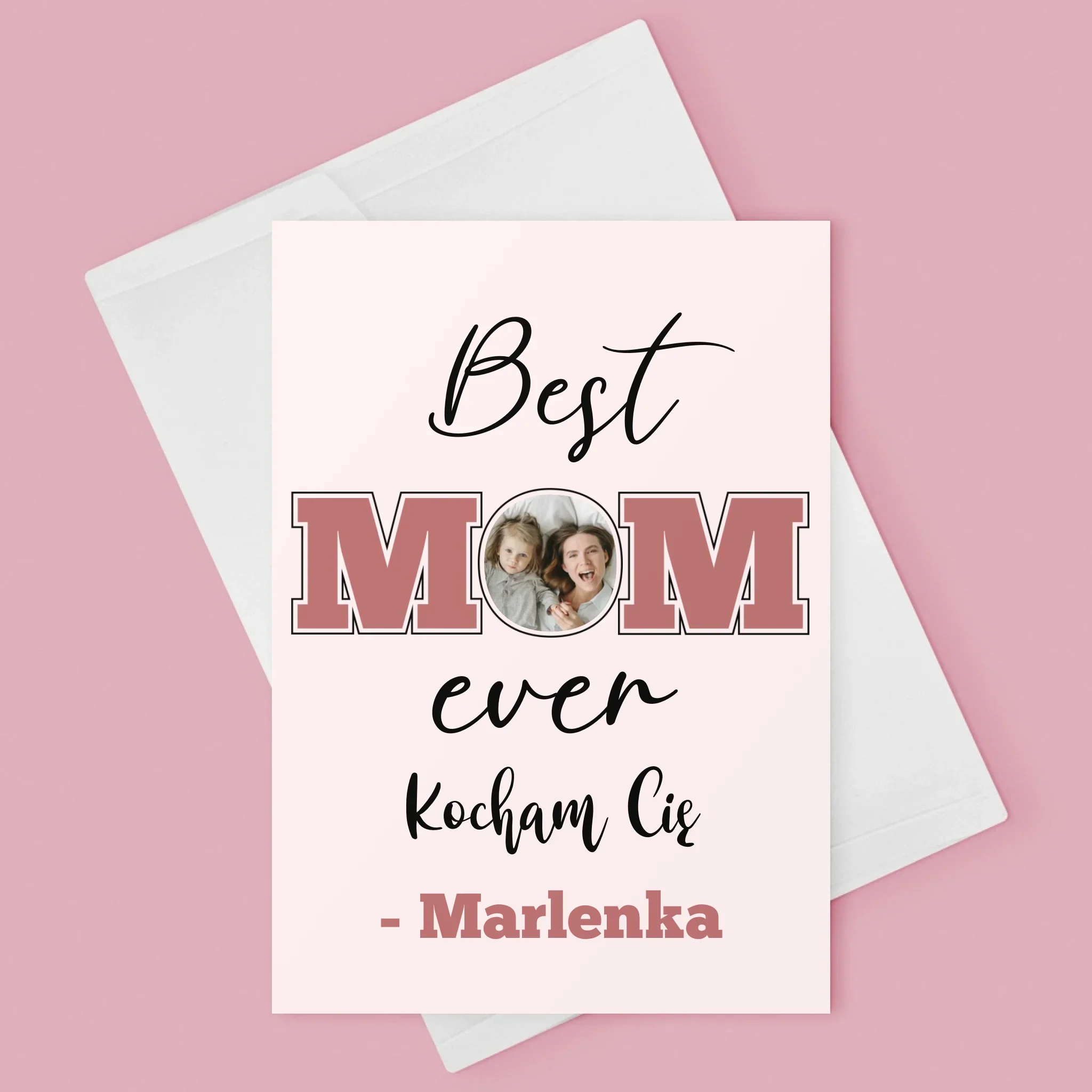 Fotokolaż: Best Mom Ever - Kartka z Życzeniami - Image 3