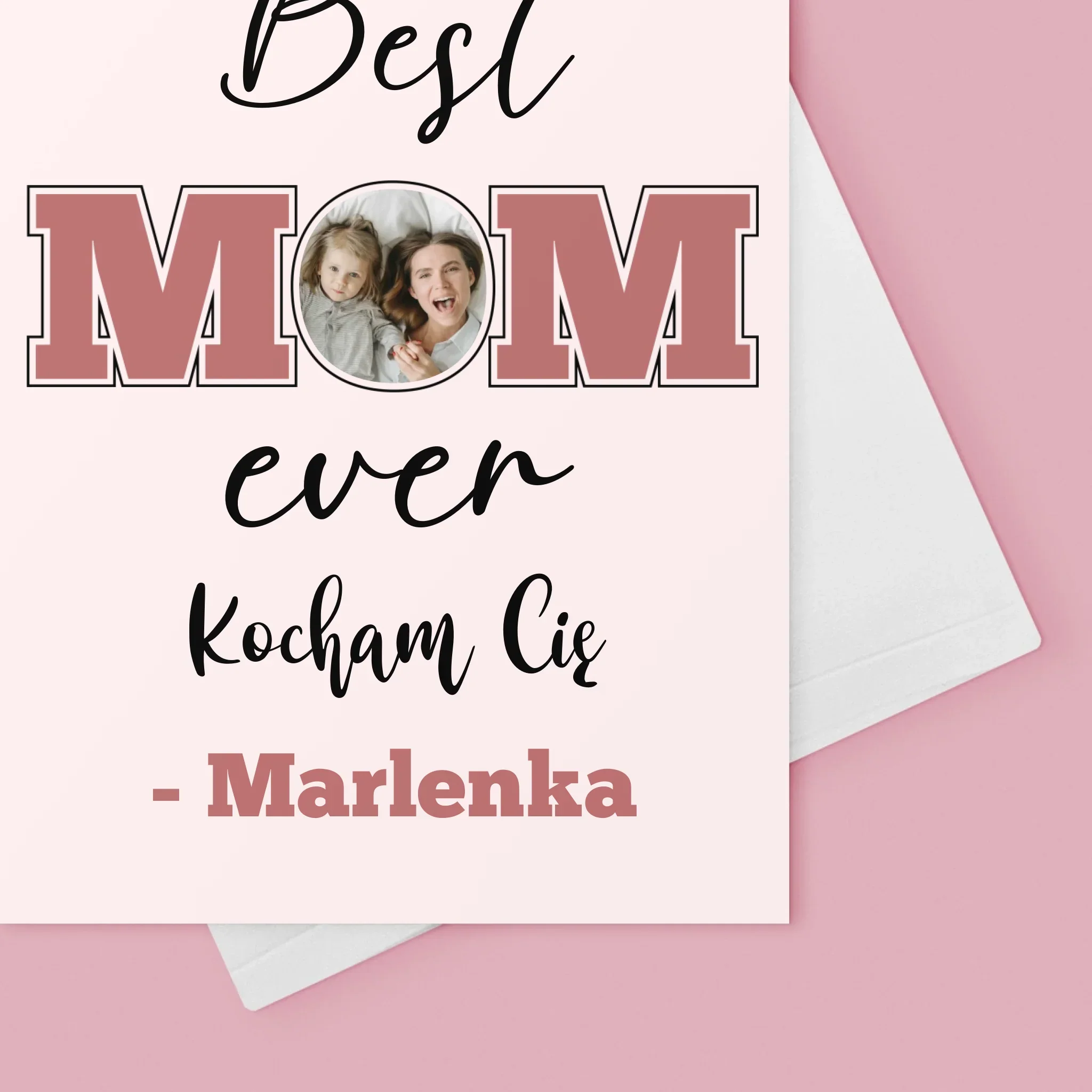 Fotokolaż: Best Mom Ever - Kartka z Życzeniami - Image 4