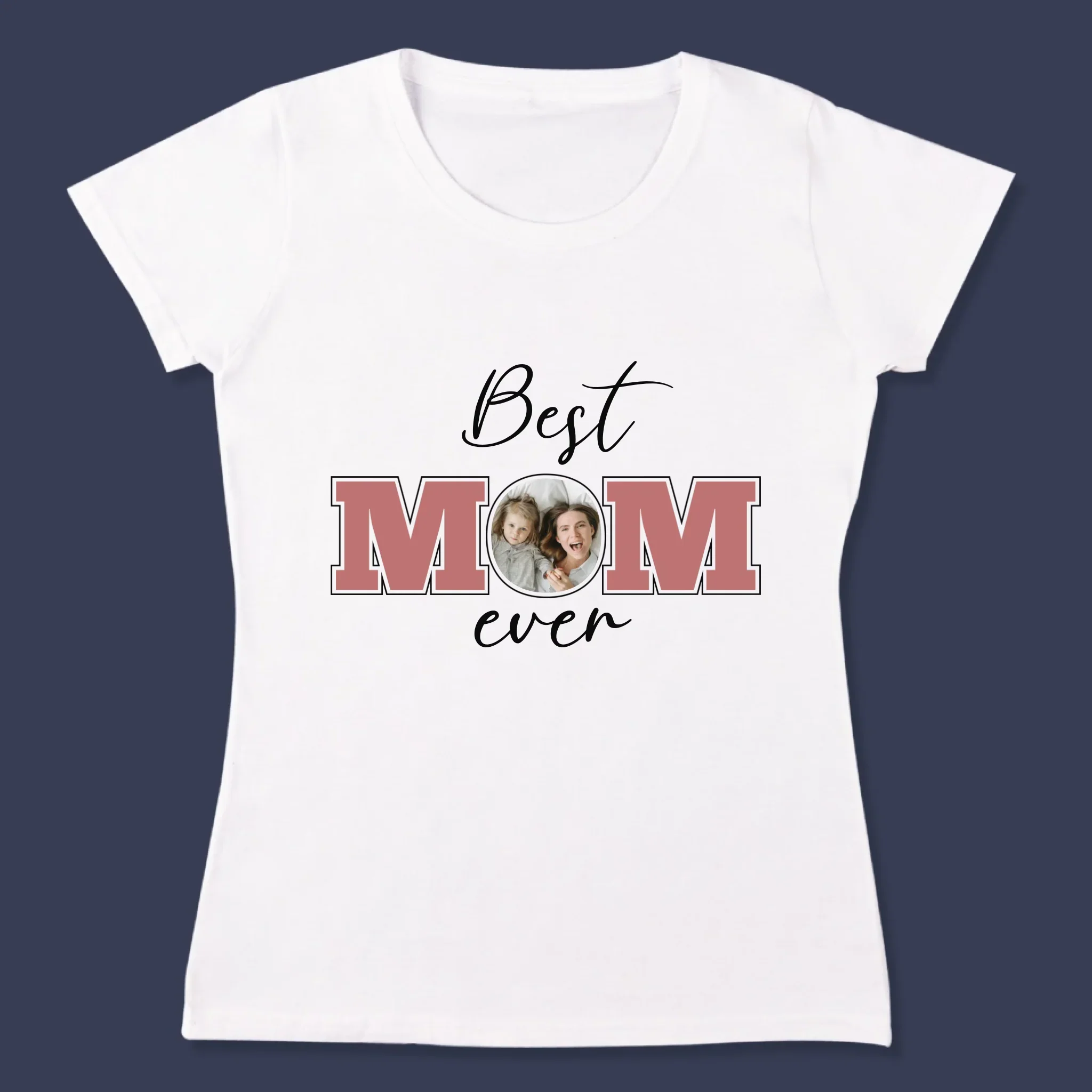 Fotokolaż: Best Mom Ever - Koszulka Damska z Nadrukiem - Image 3