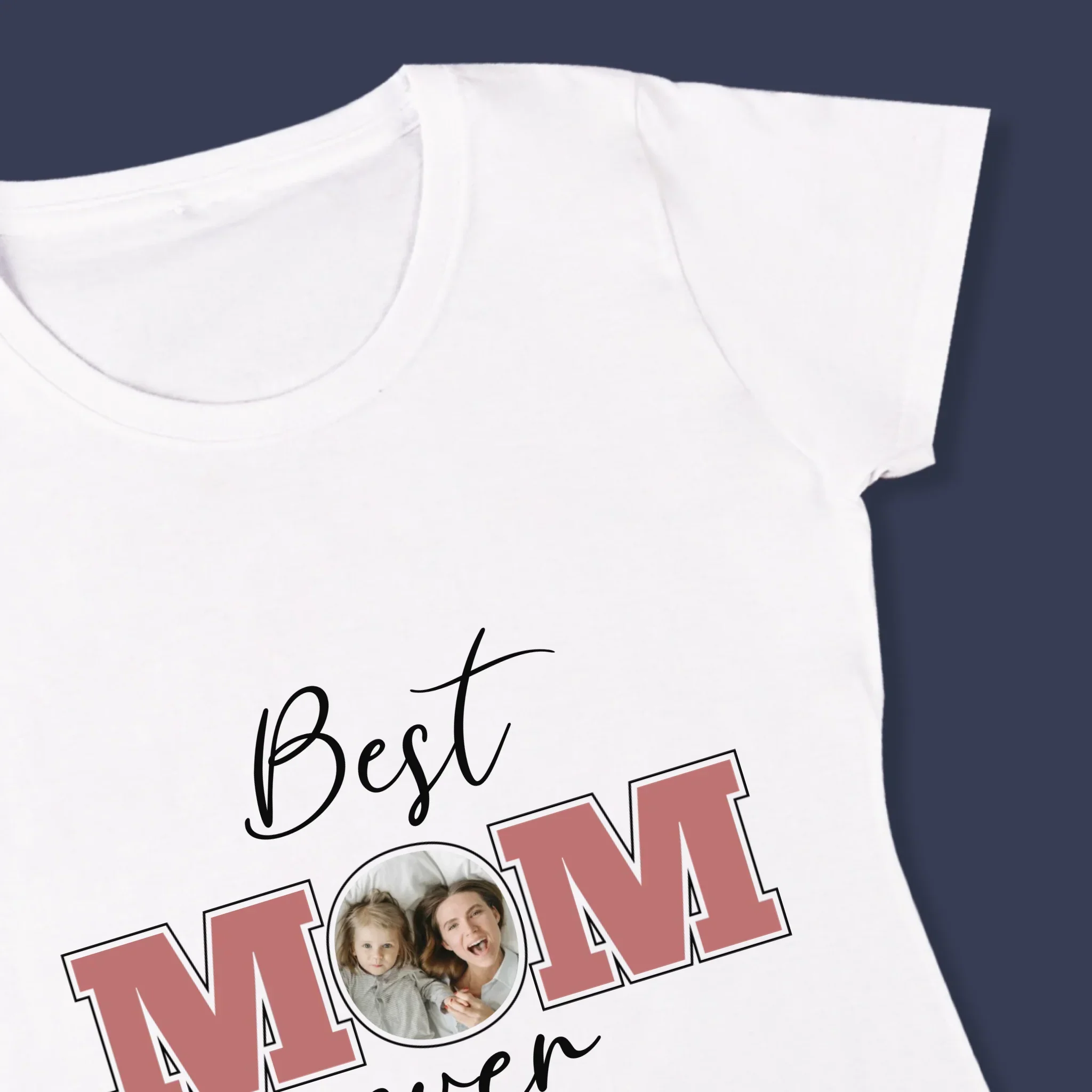 Fotokolaż: Best Mom Ever - Koszulka Damska z Nadrukiem - Image 4