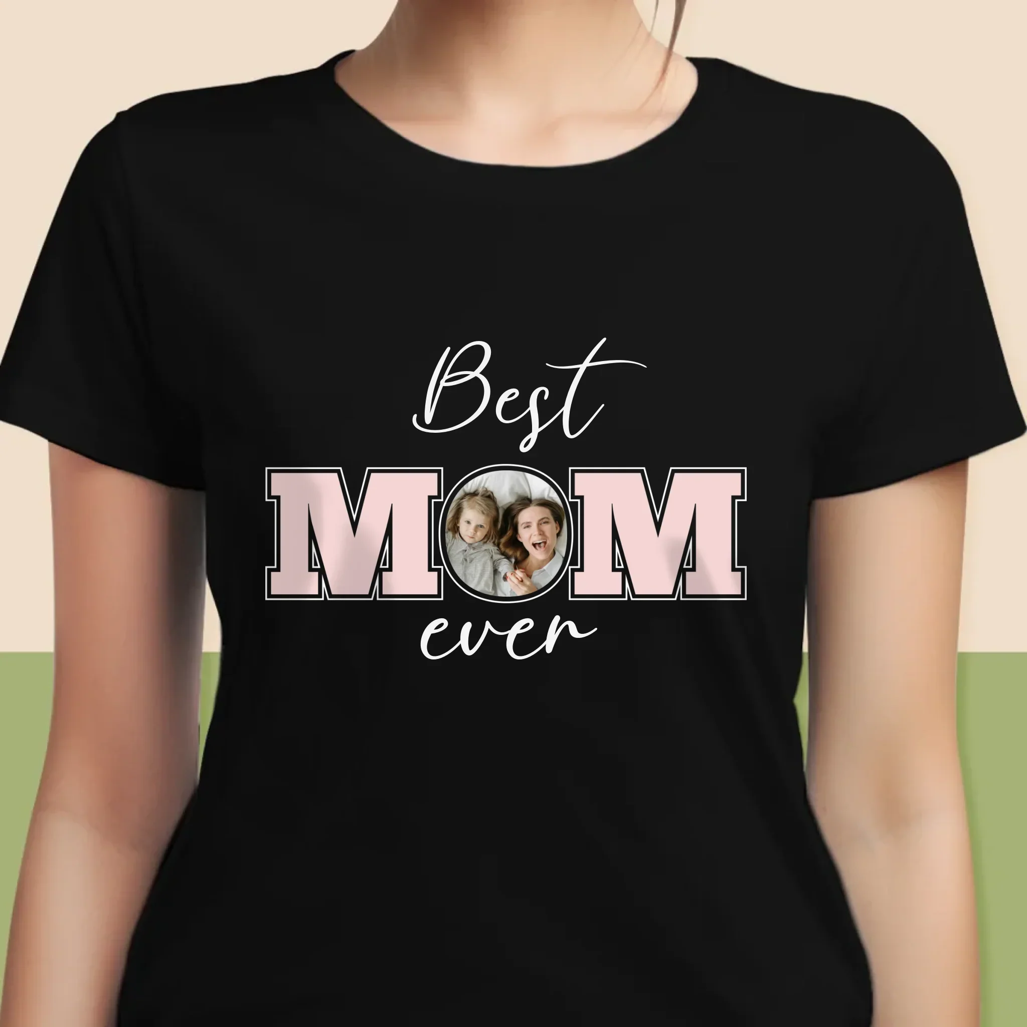 Fotokolaż: Best Mom Ever - Koszulka Damska z Nadrukiem - Image 6