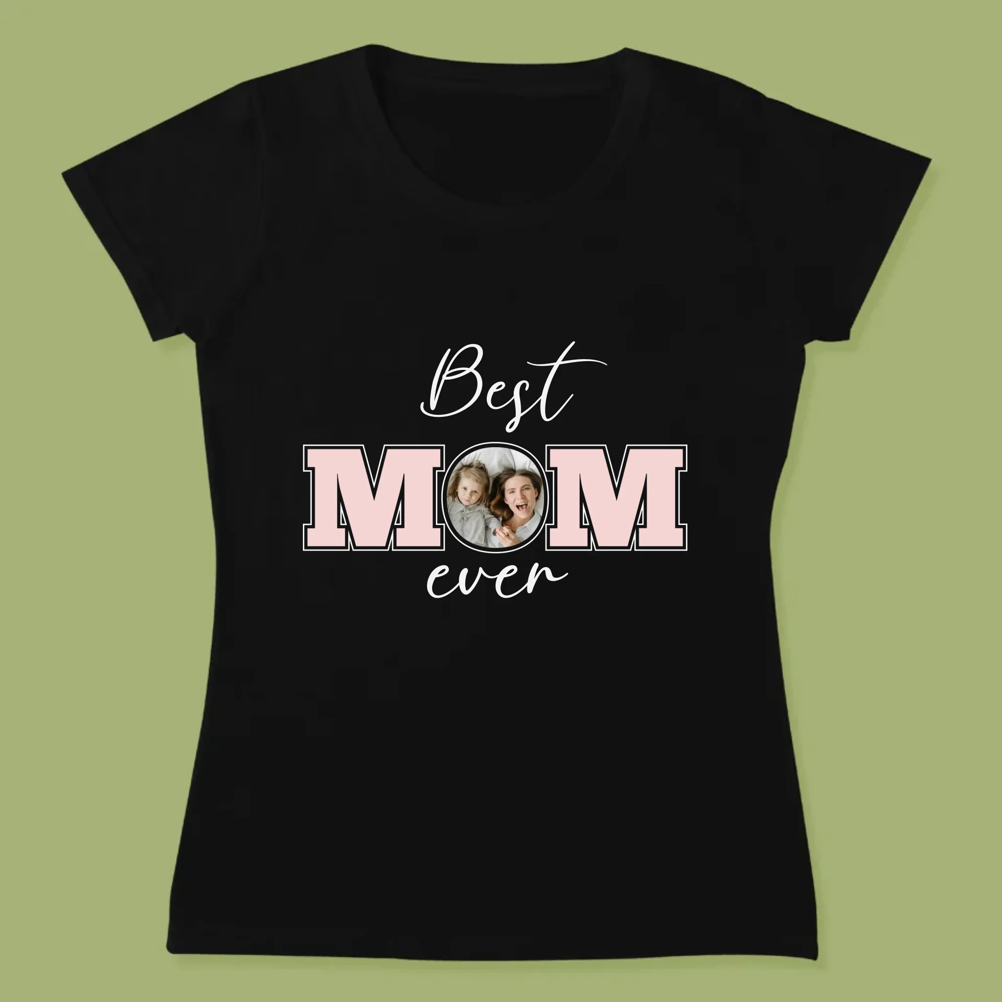 Fotokolaż: Best Mom Ever - Koszulka Damska z Nadrukiem - Image 7