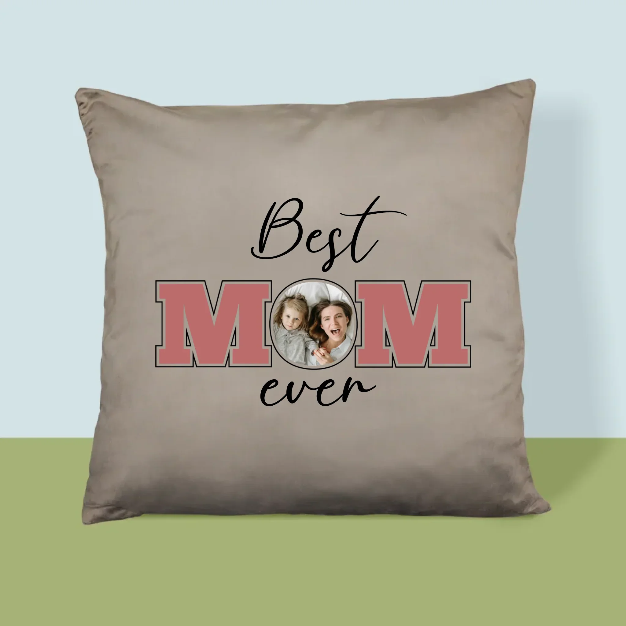 Fotokolaż: Best Mom Ever - Poduszka z Nadrukiem