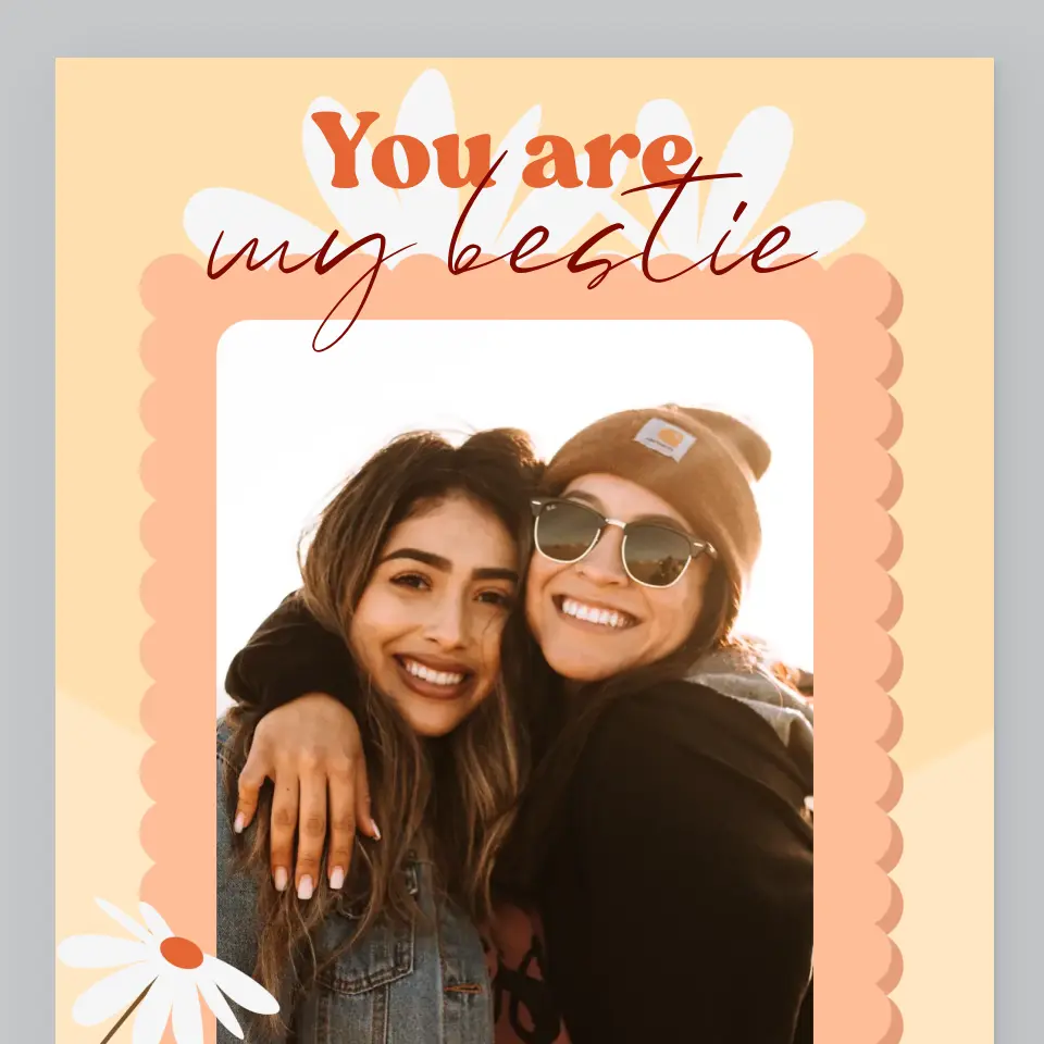 Fotokolaż: Besties - Wydruk Obramowany - Image 2
