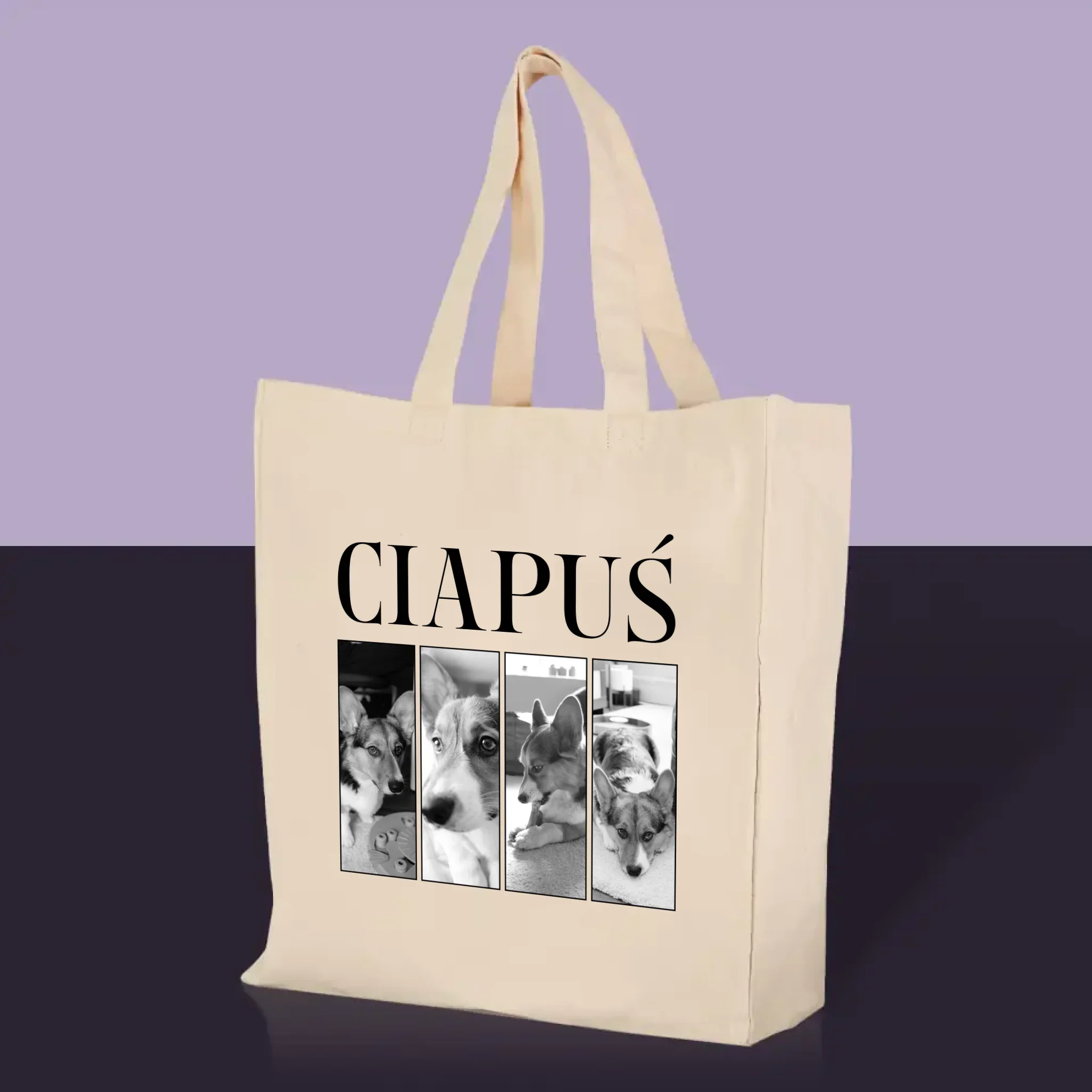 Fotokolaż: Bootleg Klasyczny z Pupilem - Torba Płócienna z Nadrukiem - Image 2