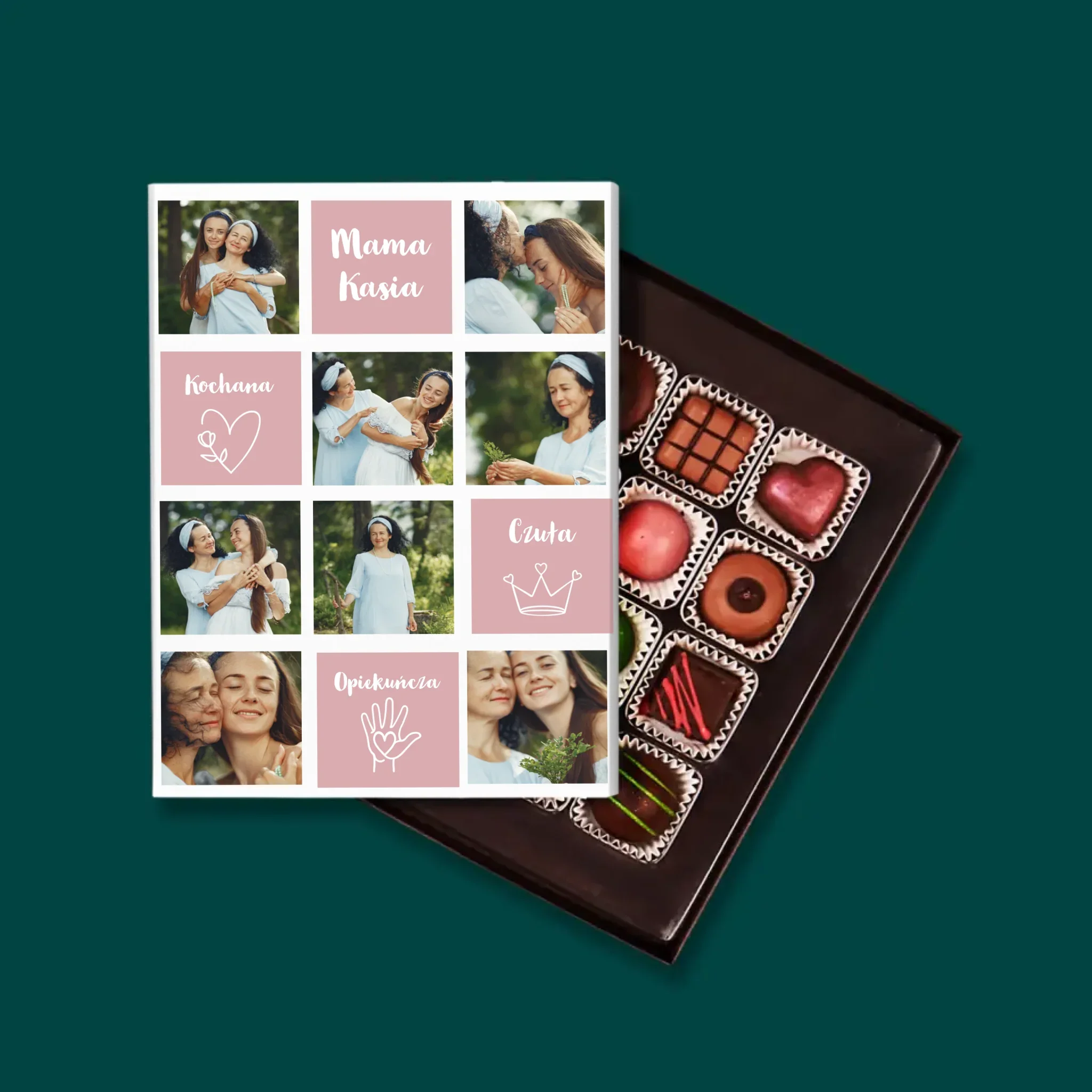 Fotokolaż: Cechy Mamy - Personalizowane Praliny
