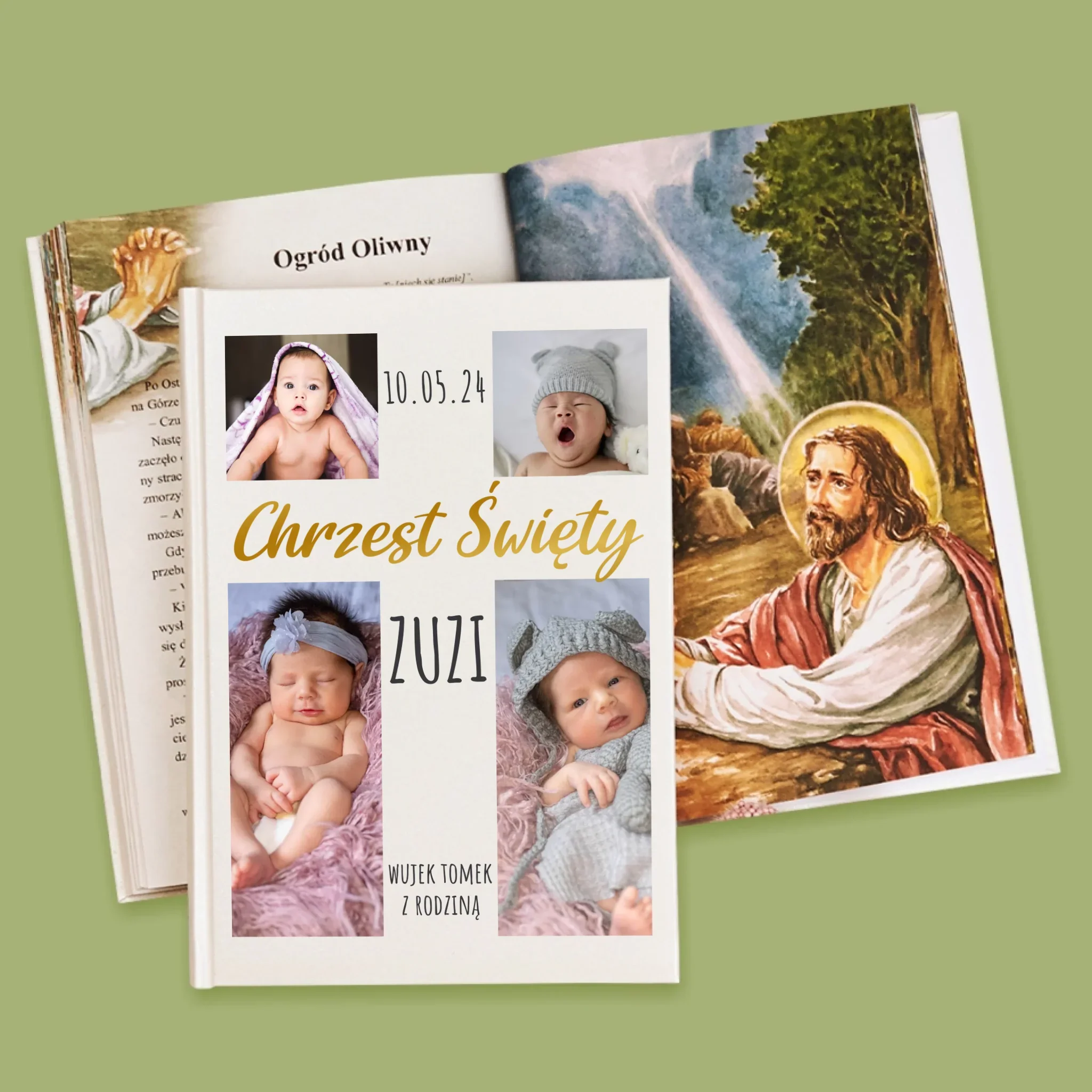 Fotokolaż: Chrzest Święty Krzyż - Biblia z Nadrukiem - Image 4