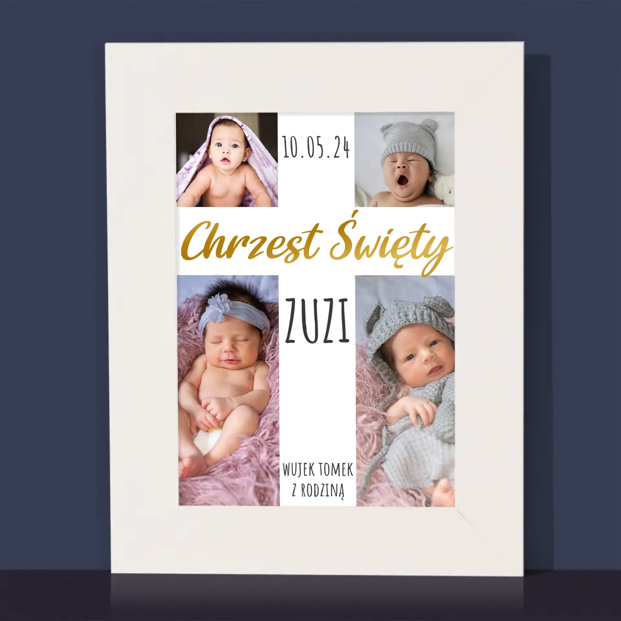 Fotokolaż: Chrzest Święty Krzyż - Ramka Na Zdjęcie - Image 2