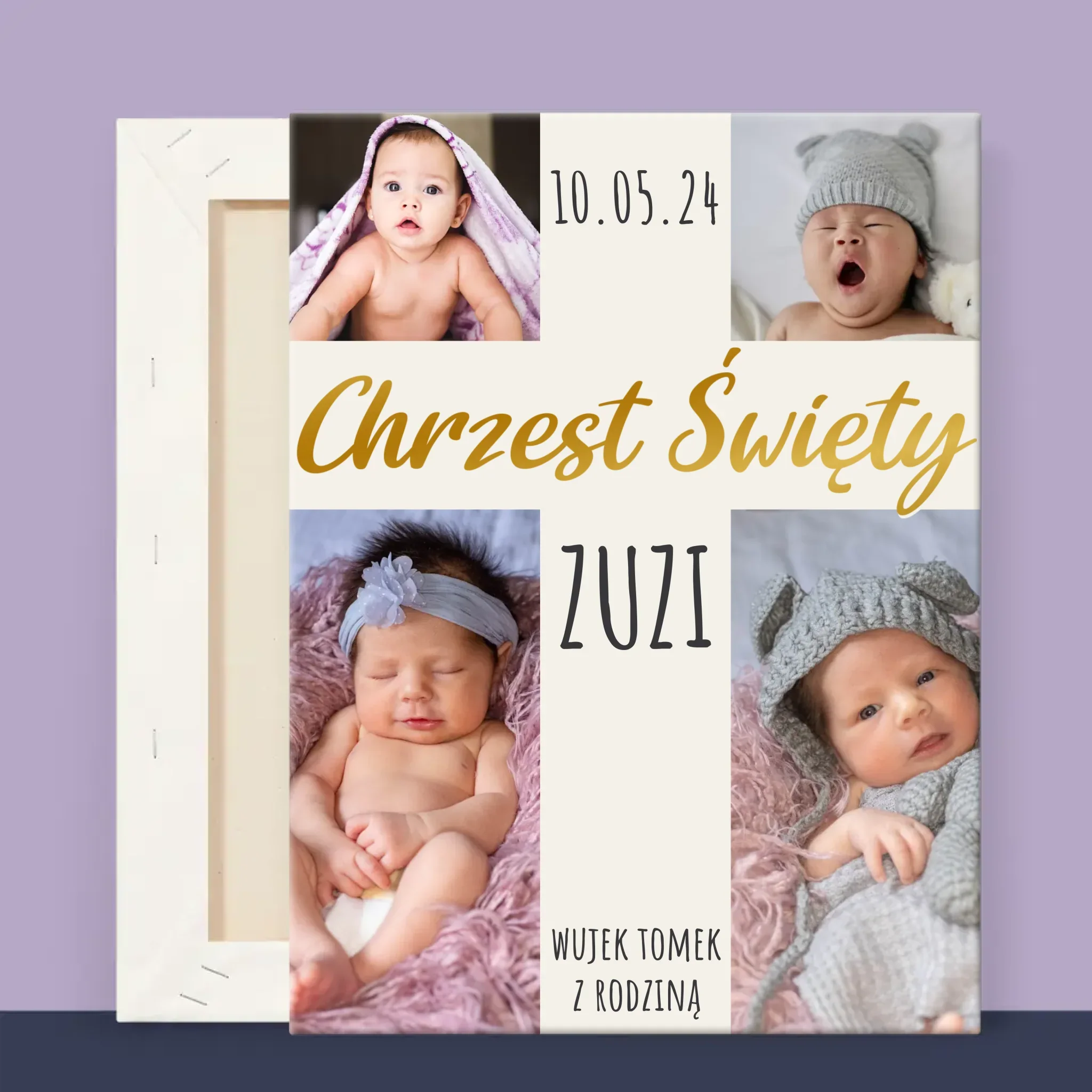 Fotokolaż: Chrzest Święty Krzyż - Wydruk Obramowany - Image 11