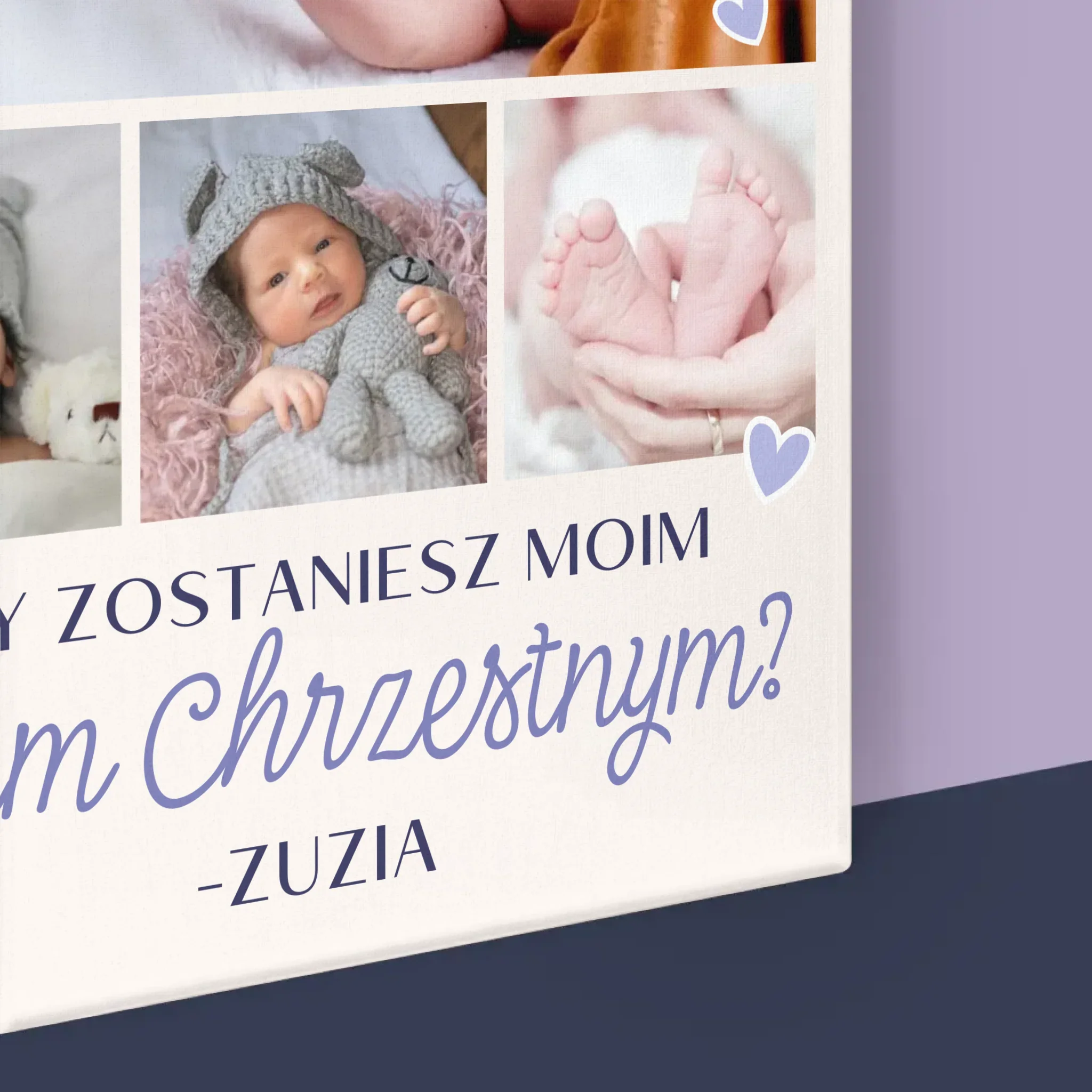 Fotokolaż: Czy Zostaniesz Moim Chrzestnym - Wydruk Obramowany - Image 16