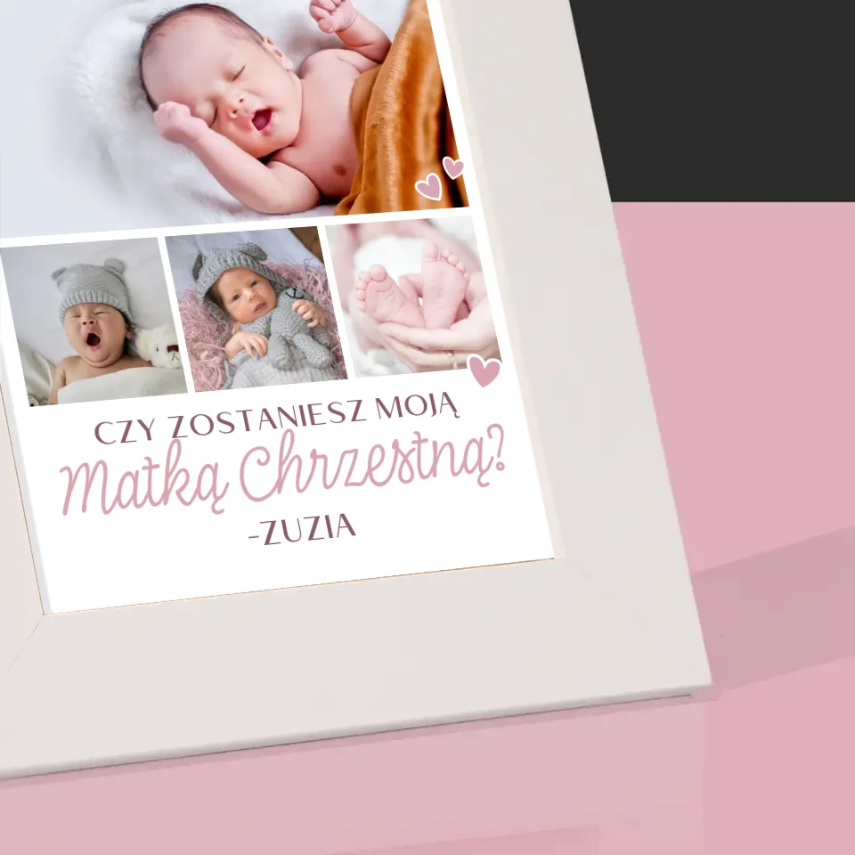 Fotokolaż: Czy Zostaniesz Moją Chrzestną - Ramka Na Zdjęcie - Image 4