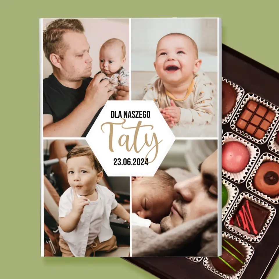 Fotokolaż: Dla Naszego Taty - Personalizowane Praliny - Image 2