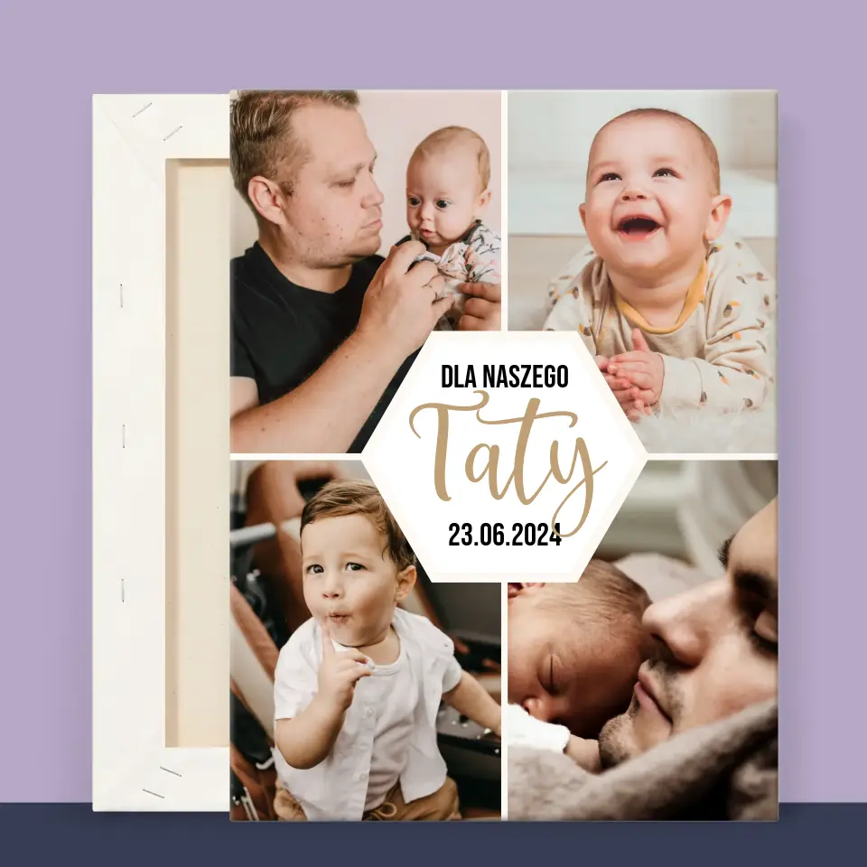 Fotokolaż: Dla Naszego Taty - Wydruk Obramowany - Image 11