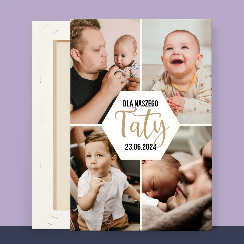 Fotokolaż: Dla Naszego Taty - Wydruk Obramowany - Image 12