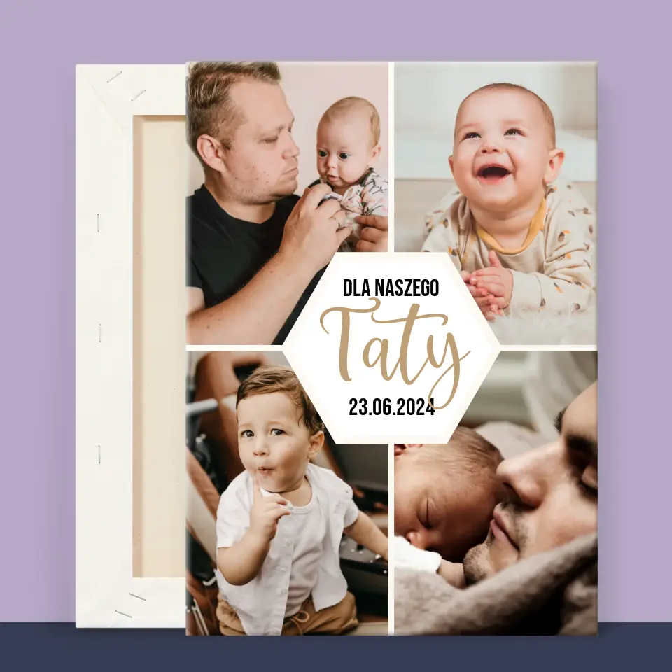 Fotokolaż: Dla Naszego Taty - Wydruk Obramowany - Image 13