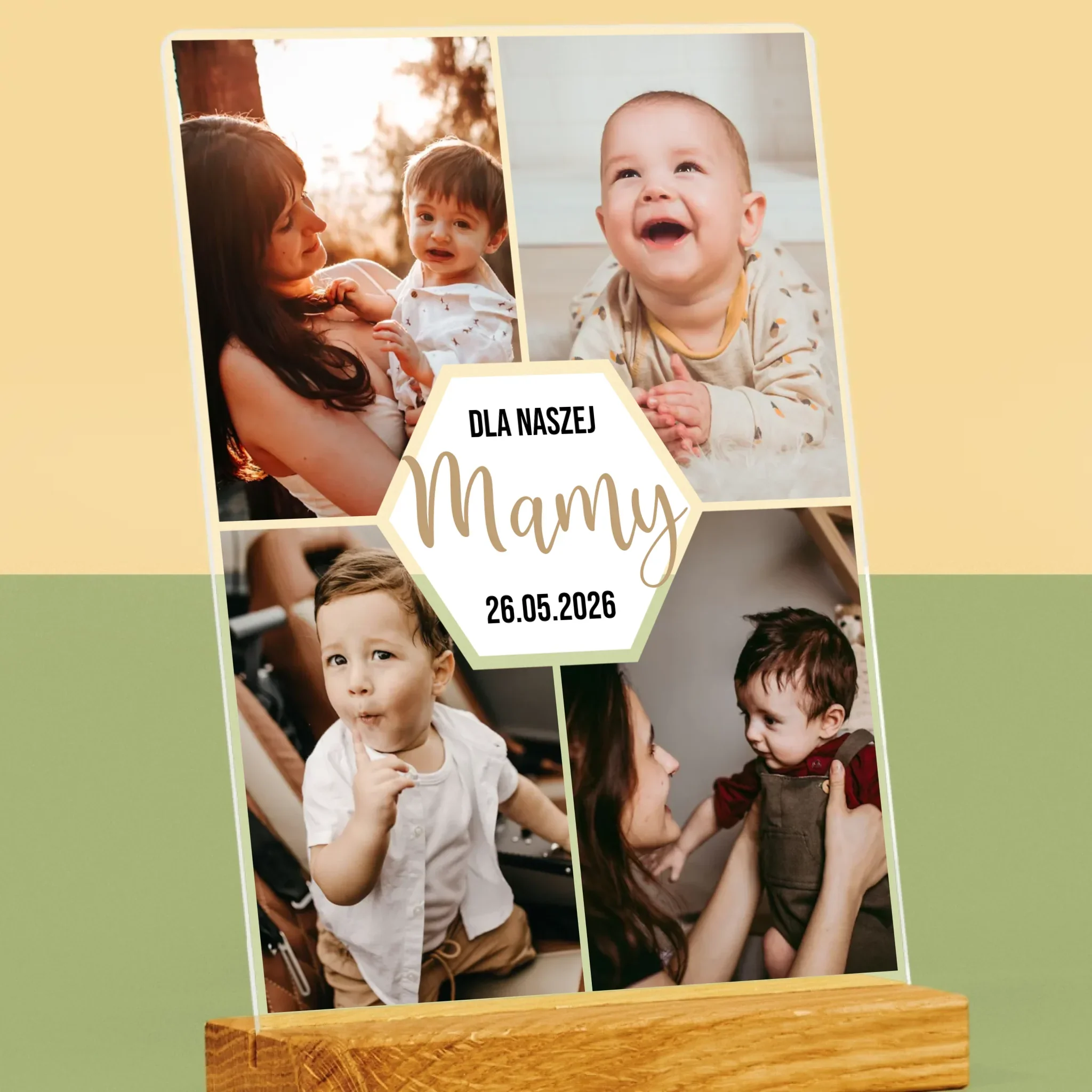 Fotokolaż: Dla Naszej Mamy - Wydruk Na Szkle Akrylowym - Image 2