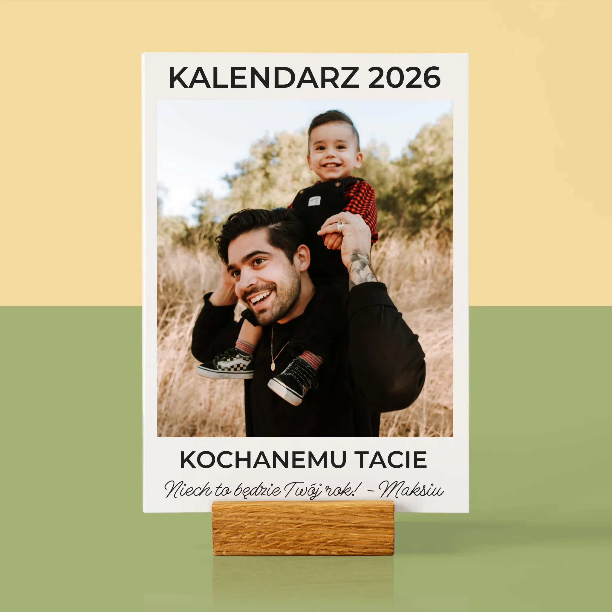 Fotokolaż: Dla Taty - Kalendarz Na Biurko z Podstawką