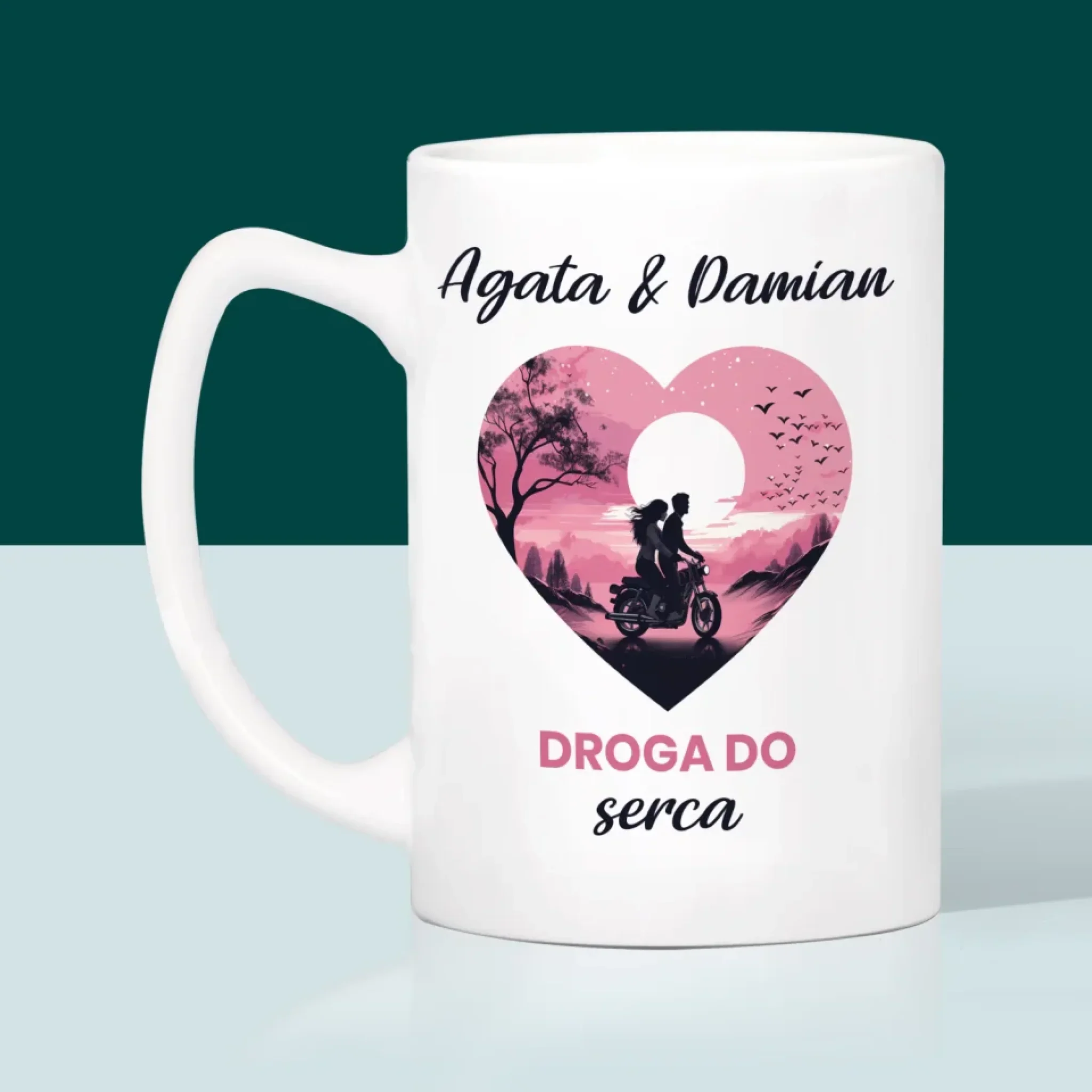 Fotokolaż: Droga Do Serca - Kubek z Nadrukiem - Image 3
