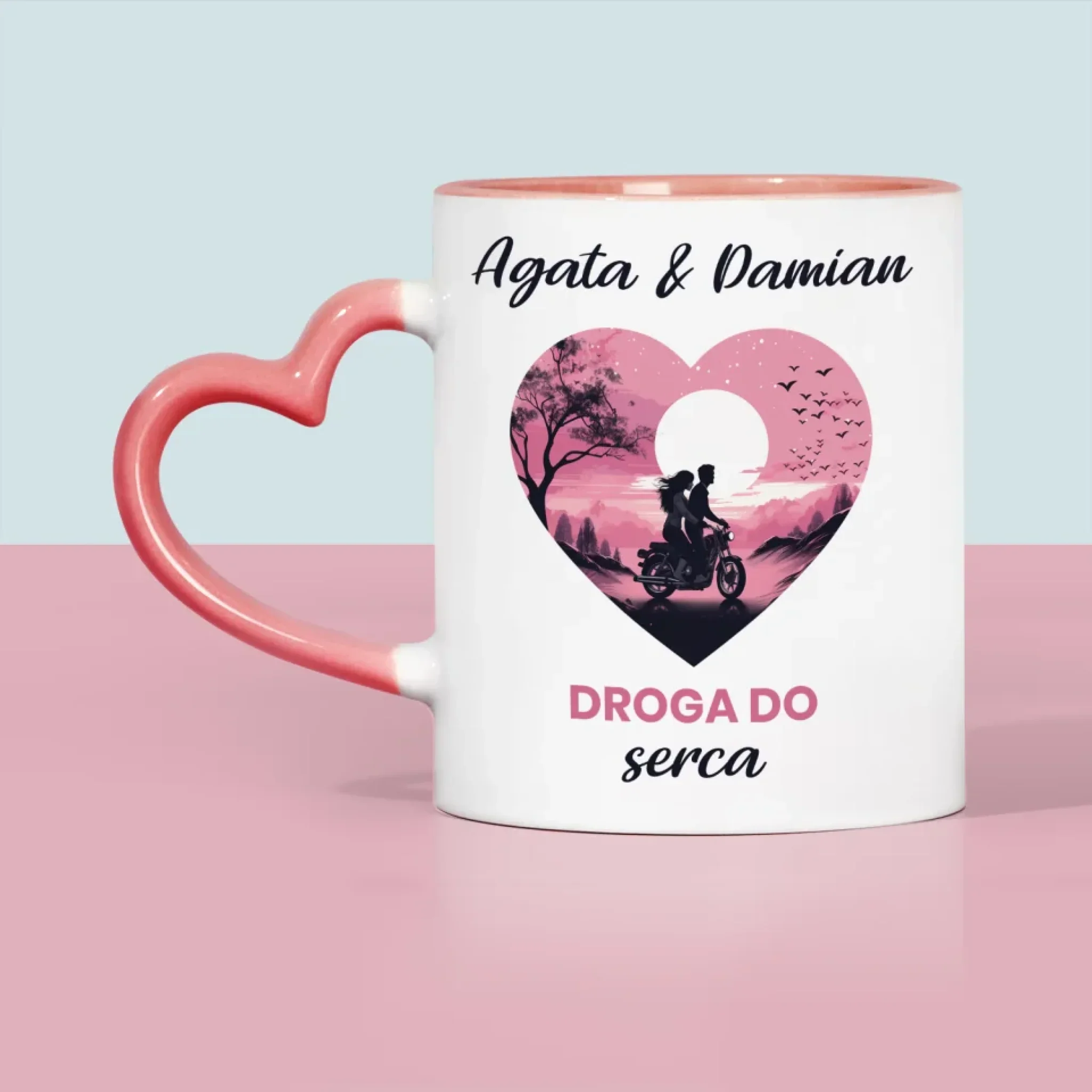 Fotokolaż: Droga Do Serca - Kubek z Nadrukiem - Image 9