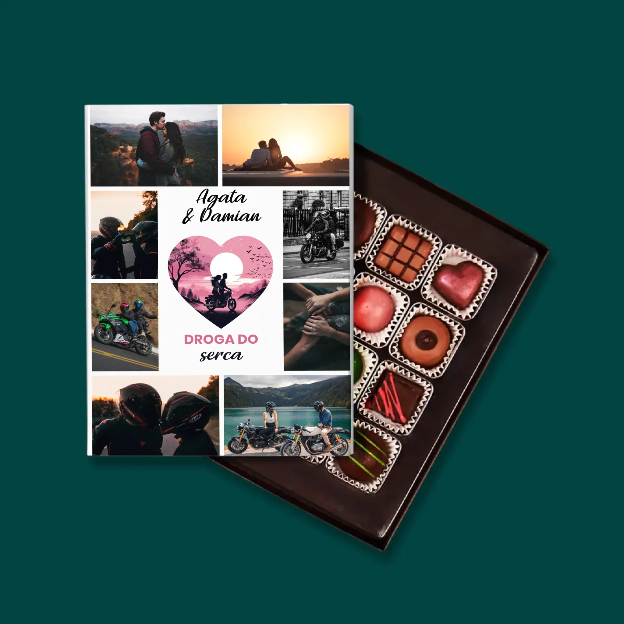 Fotokolaż: Droga Do Serca - Personalizowane Praliny