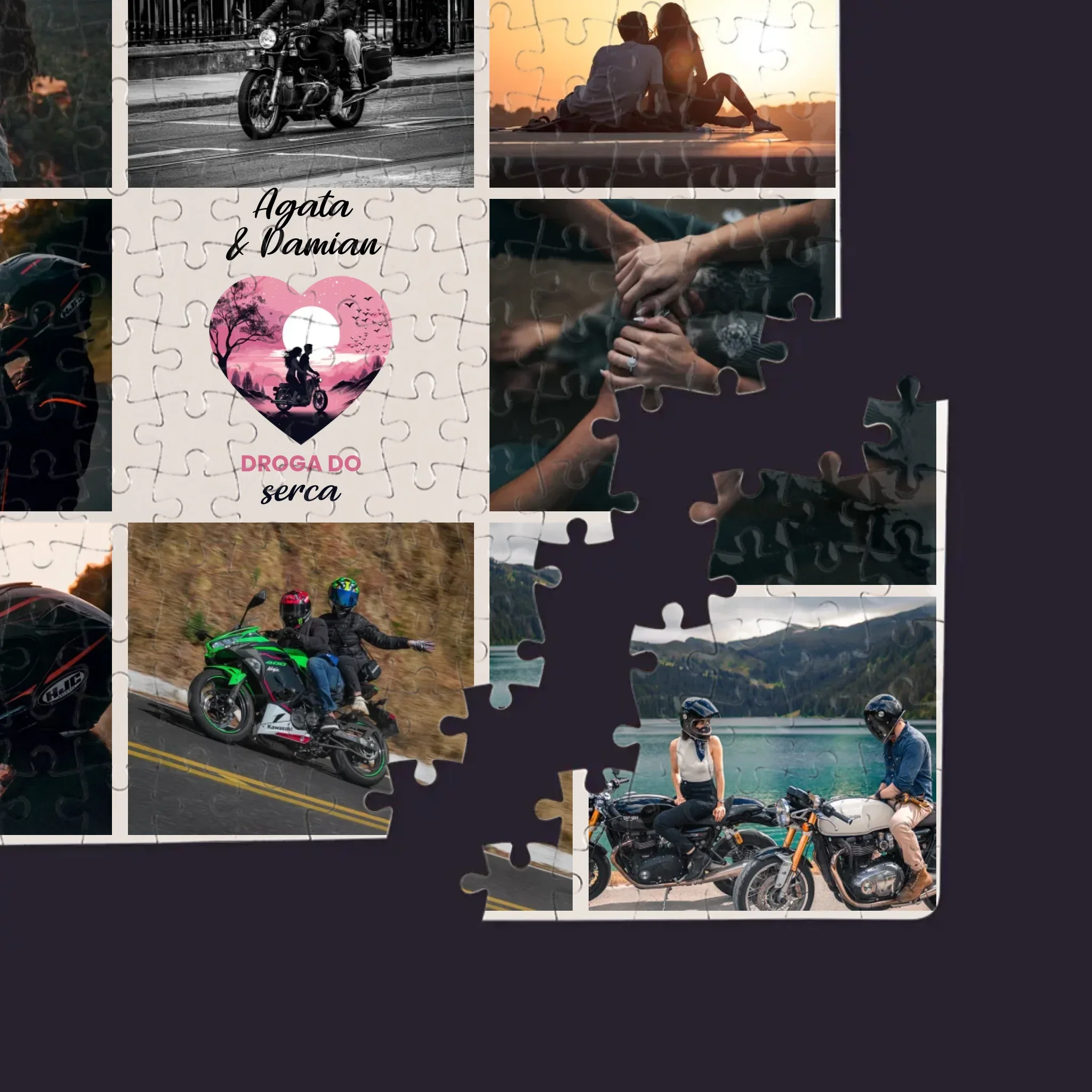 Fotokolaż: Droga Do Serca - Personalizowane Puzzle - Image 2