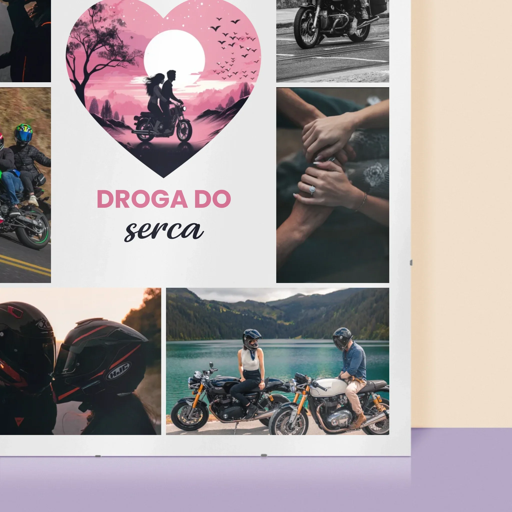 Fotokolaż: Droga Do Serca - Personalizowany Plakat - Image 2