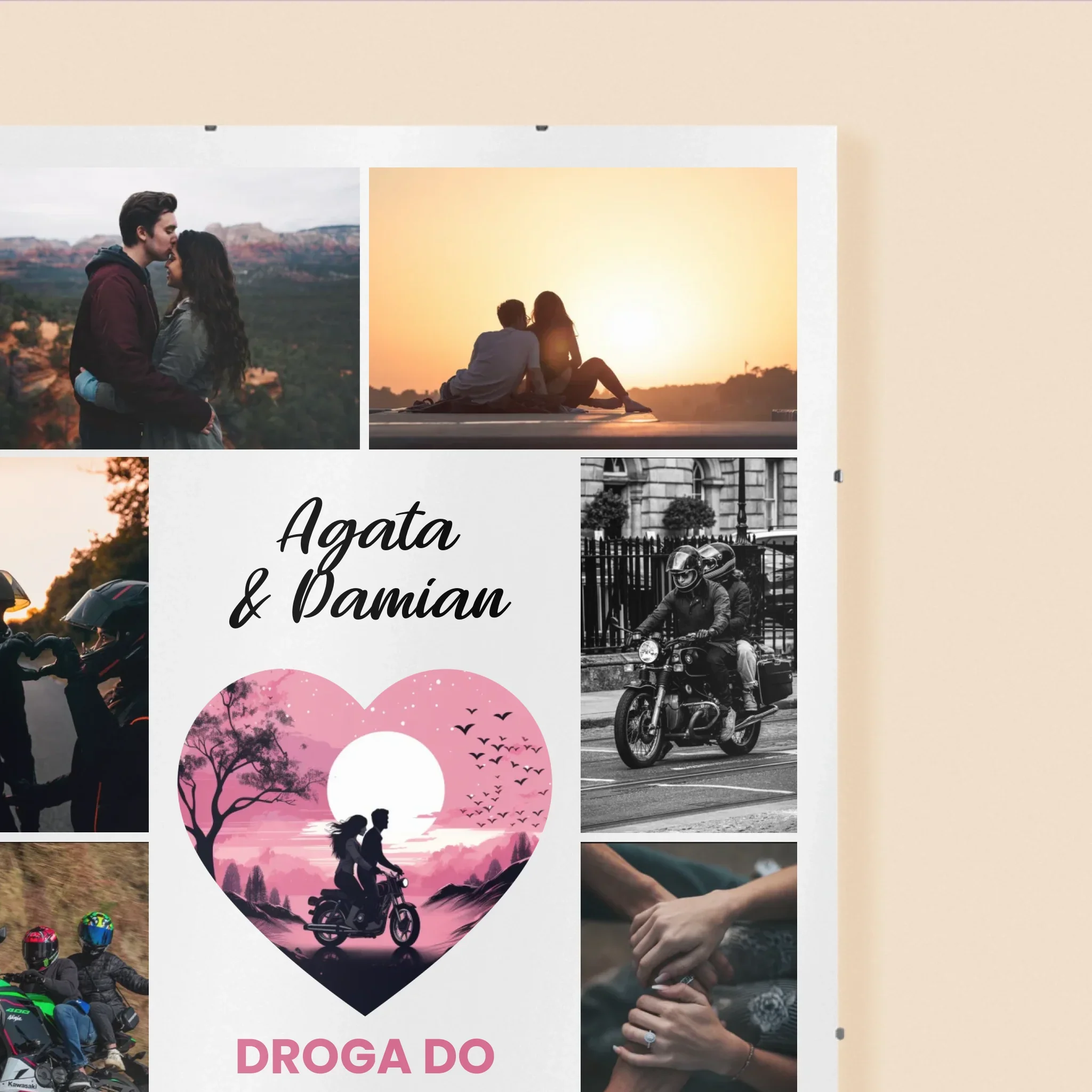 Fotokolaż: Droga Do Serca - Personalizowany Plakat - Image 3