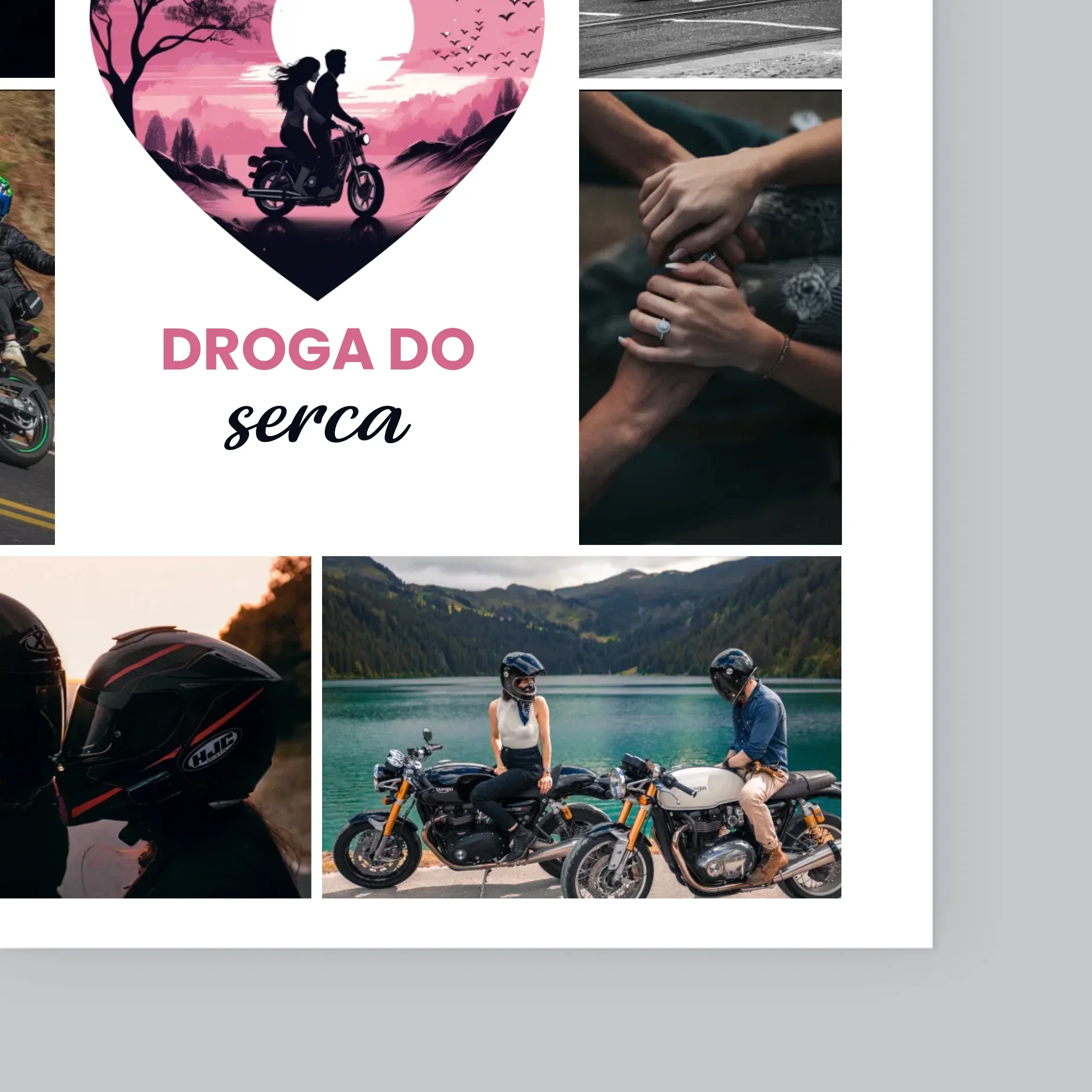Fotokolaż: Droga Do Serca - Wydruk Obramowany - Image 11