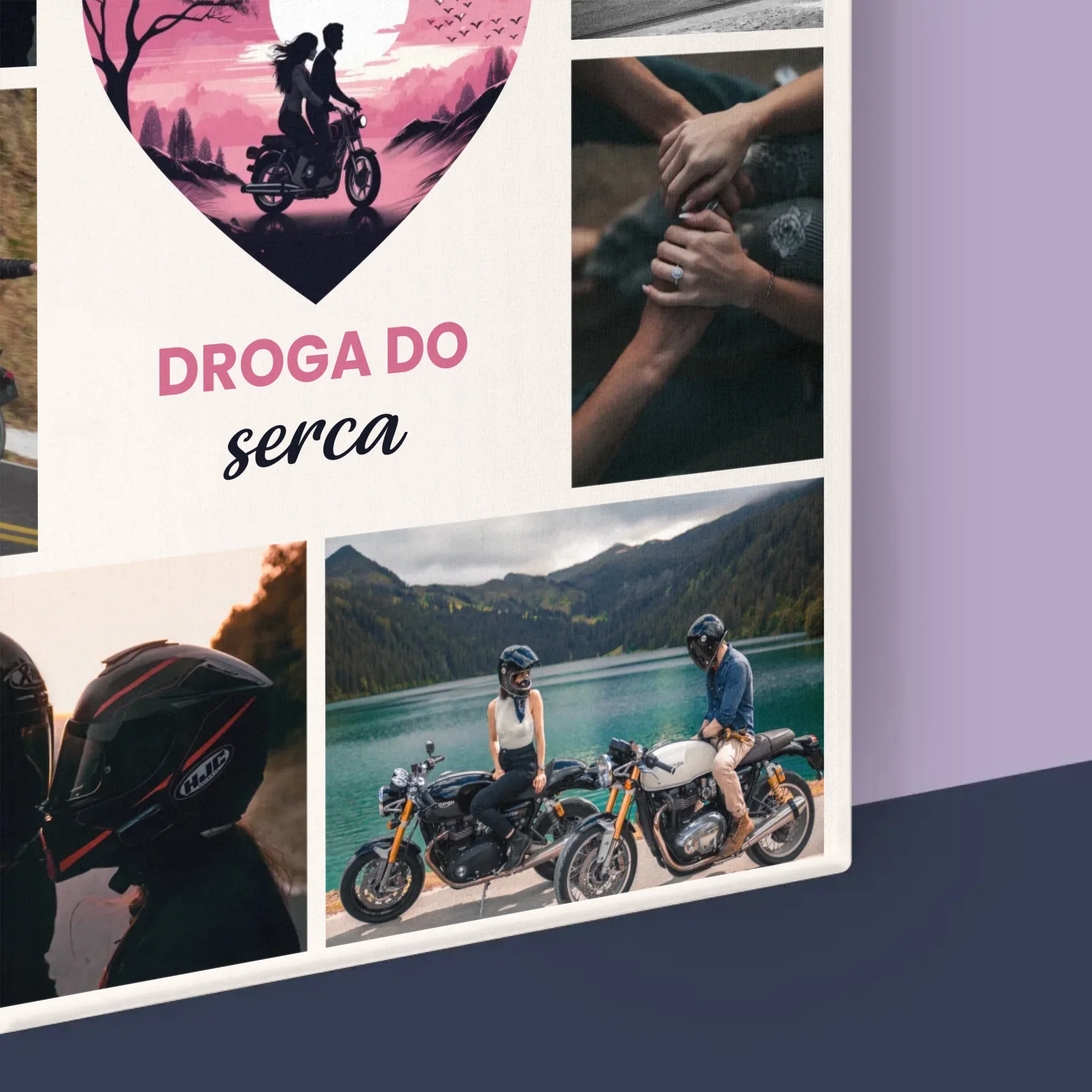 Fotokolaż: Droga Do Serca - Wydruk Obramowany - Image 17