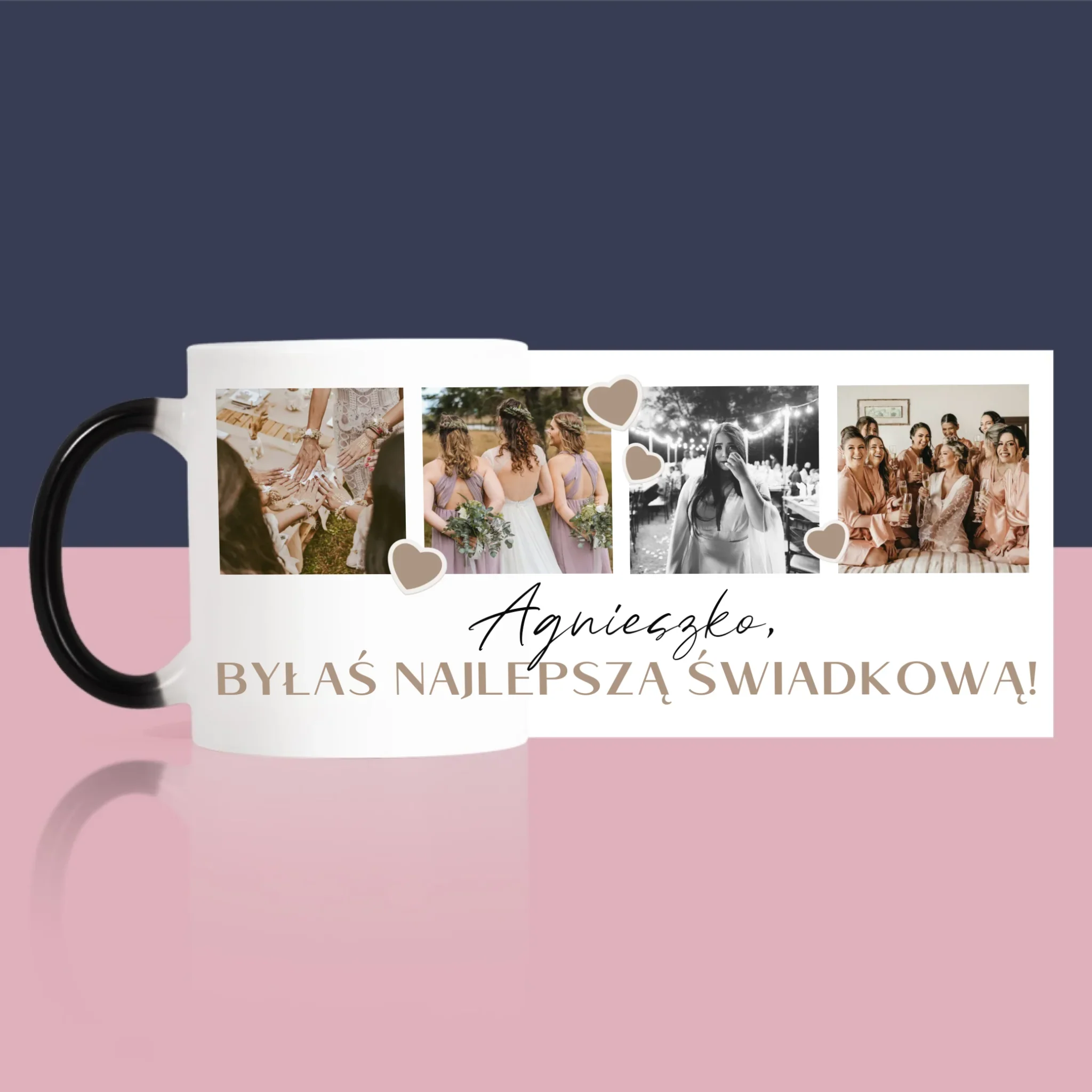 Fotokolaż: Dziękuję! Dla Świadkowej - Kubek z Nadrukiem - Image 10