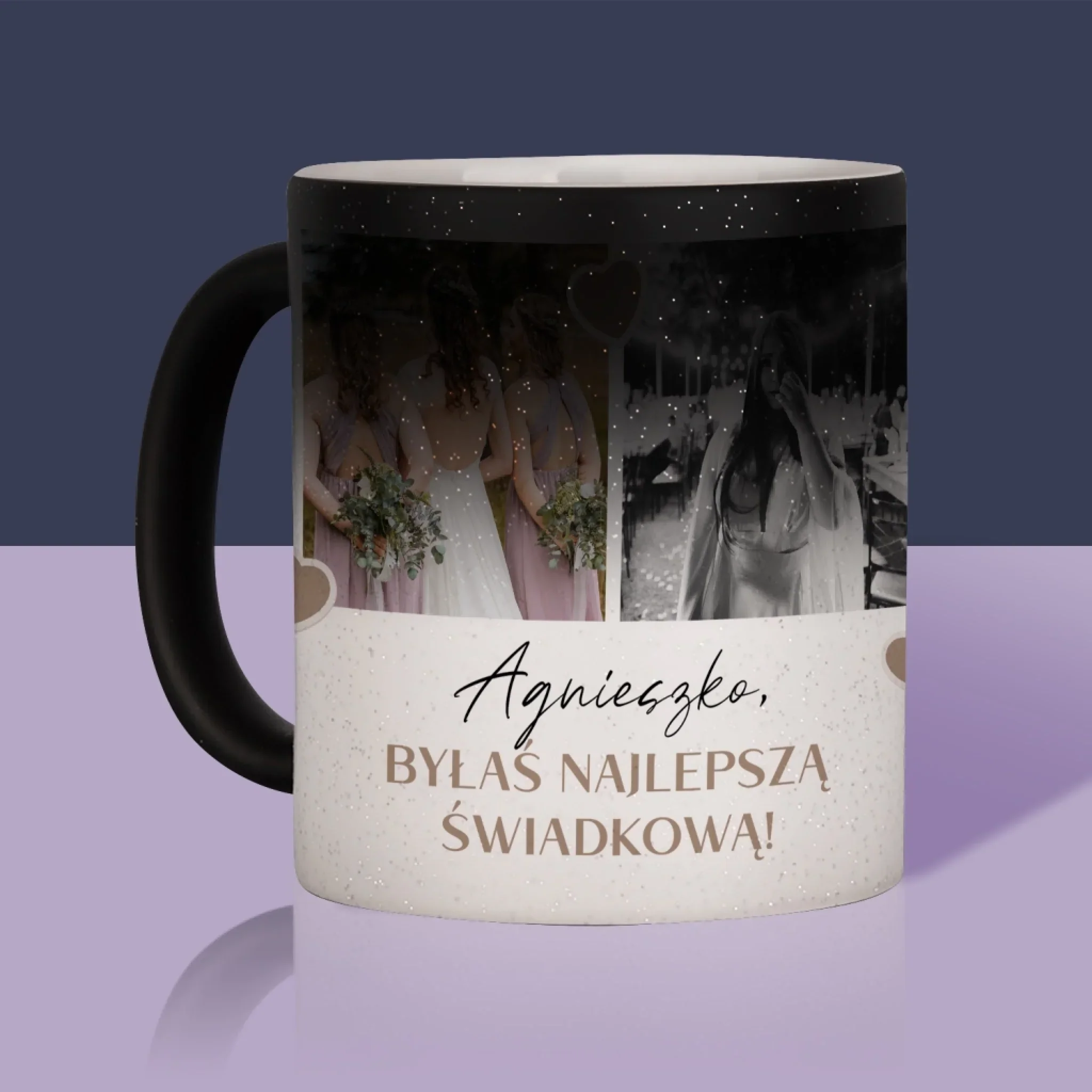 Fotokolaż: Dziękuję! Dla Świadkowej - Kubek z Nadrukiem - Image 11