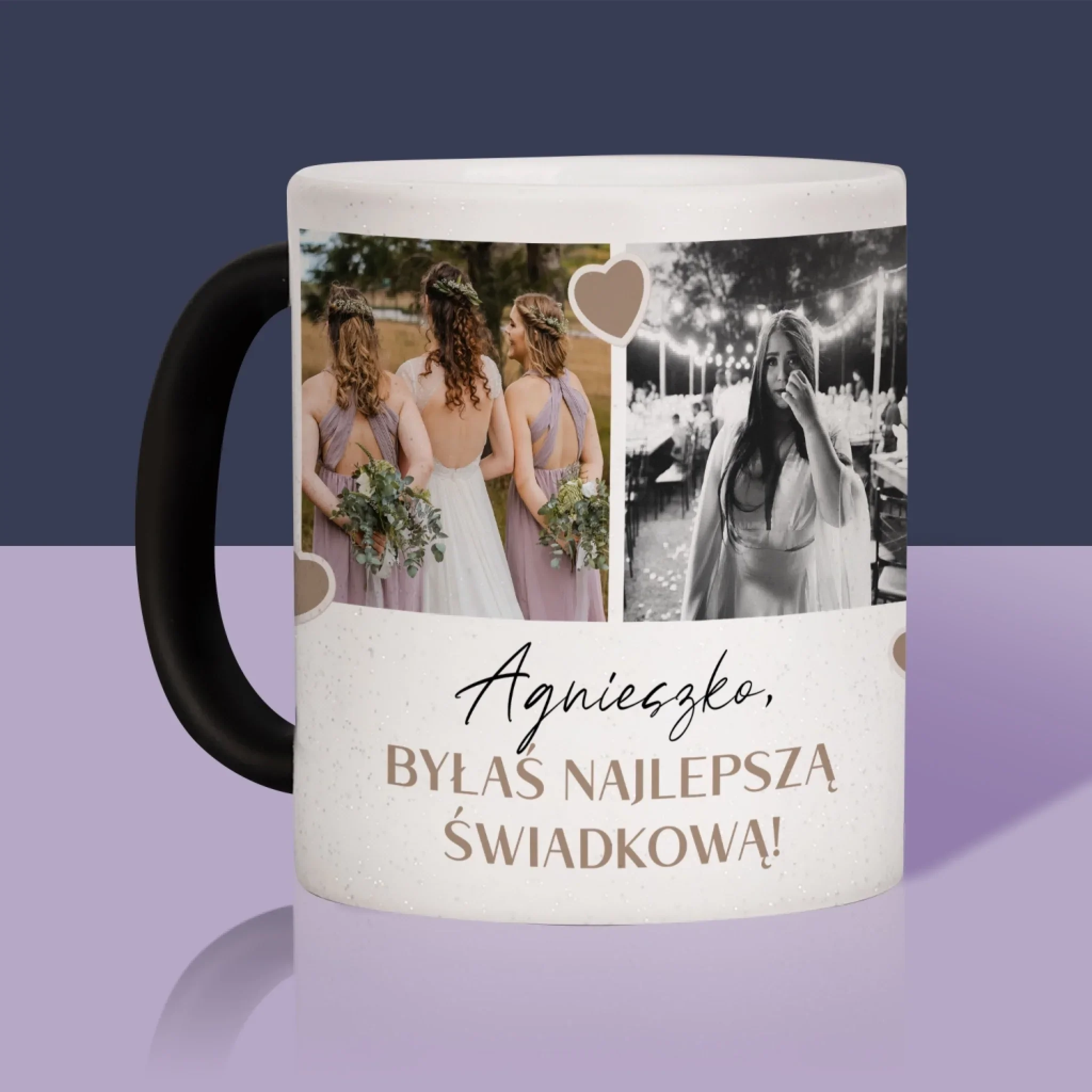 Fotokolaż: Dziękuję! Dla Świadkowej - Kubek z Nadrukiem - Image 12