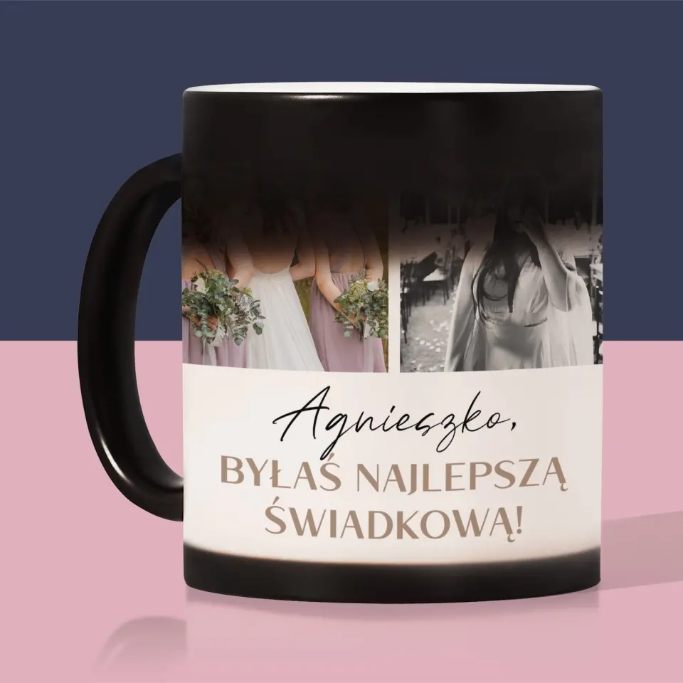 Fotokolaż: Dziękuję! Dla Świadkowej - Kubek z Nadrukiem - Image 8