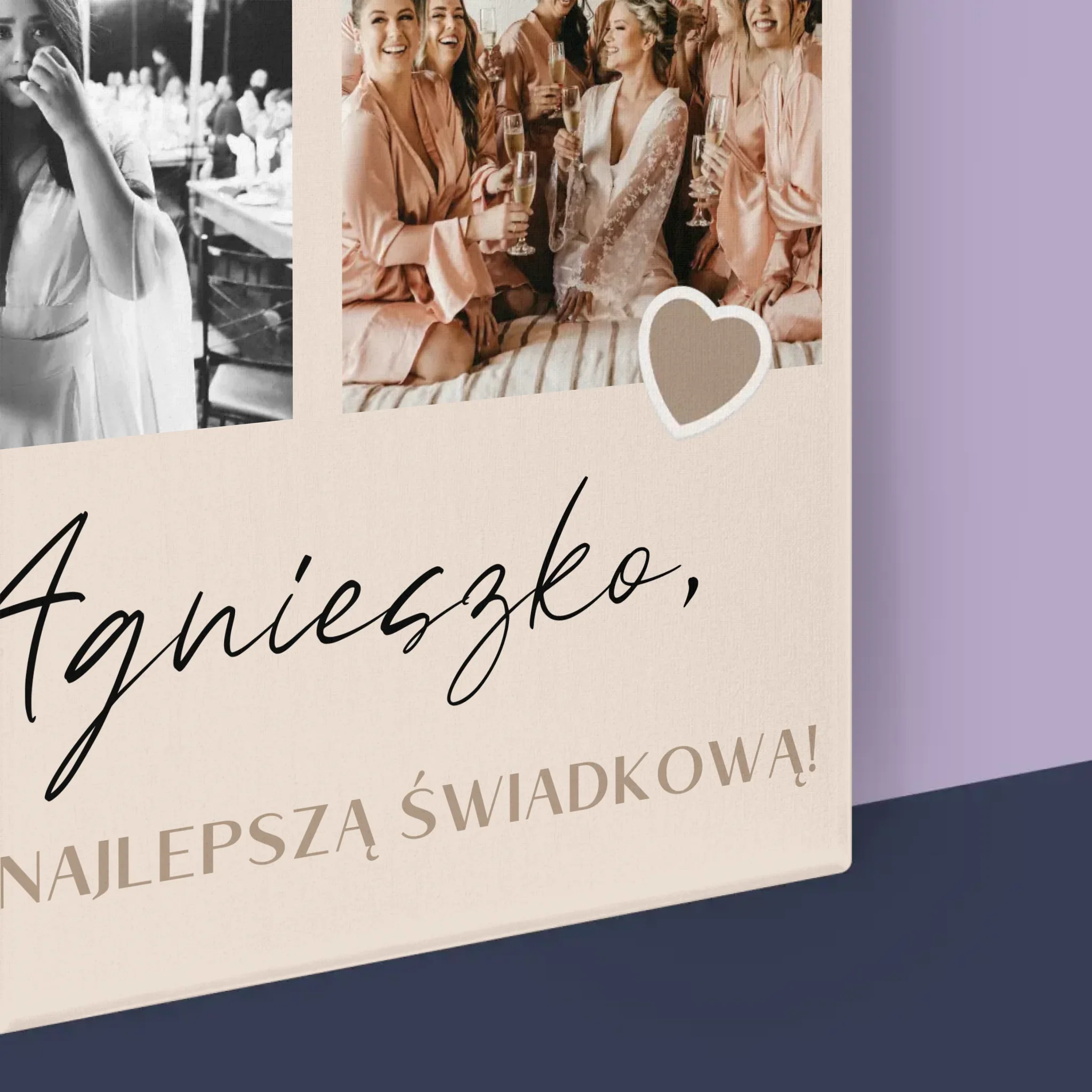 Fotokolaż: Dziękuję! Dla Świadkowej - Wydruk Obramowany - Image 16