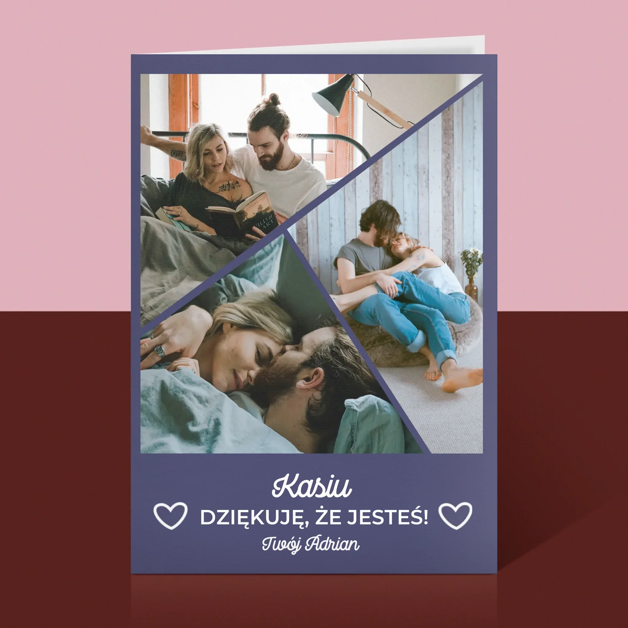 Fotokolaż: Dziękuję, Że Jesteś - Kartka z Życzeniami