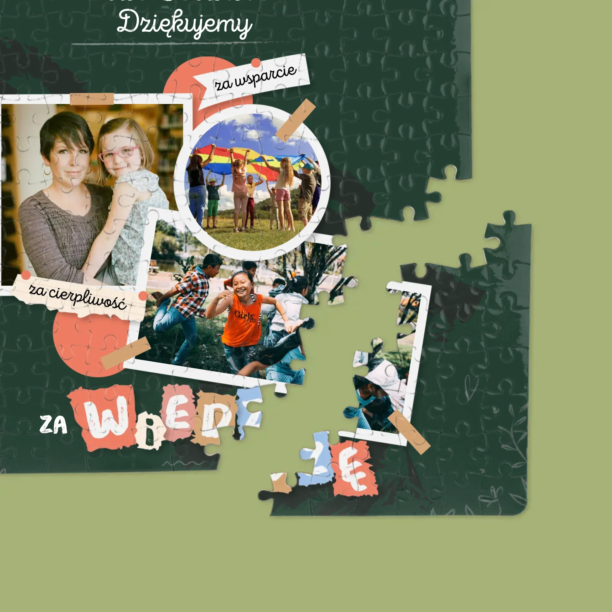 Fotokolaż: Dziękujemy Za Wiedzę - Personalizowane Puzzle - Image 2