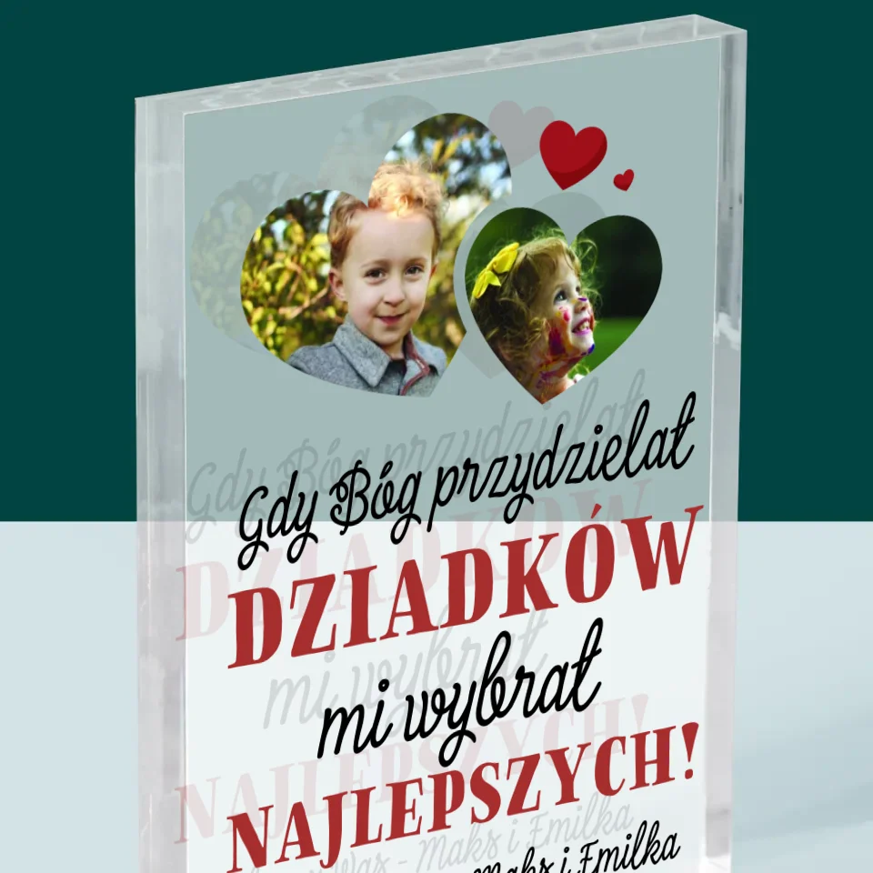 Fotokolaż: Gdy Bóg Przydzielał Dziadków - Blok Akrylowy - Image 2