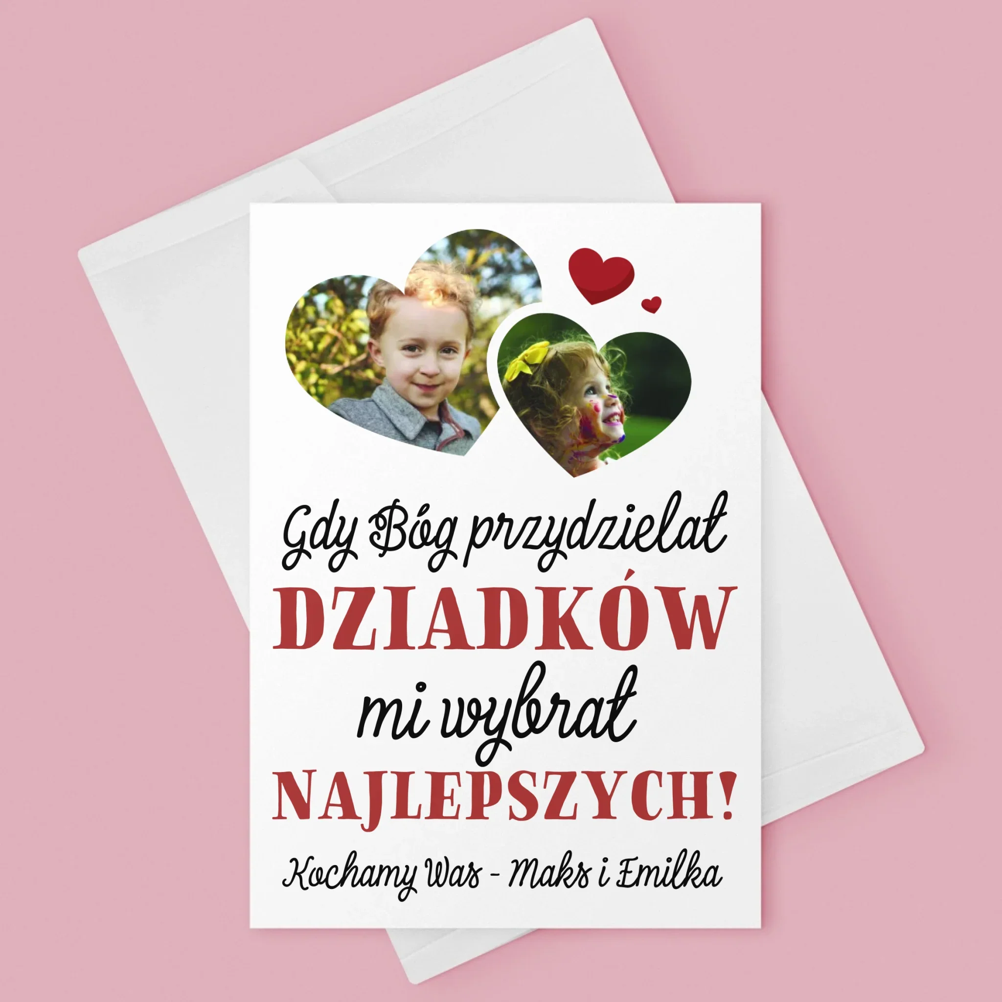 Fotokolaż: Gdy Bóg Przydzielał Dziadków - Kartka z Życzeniami - Image 3