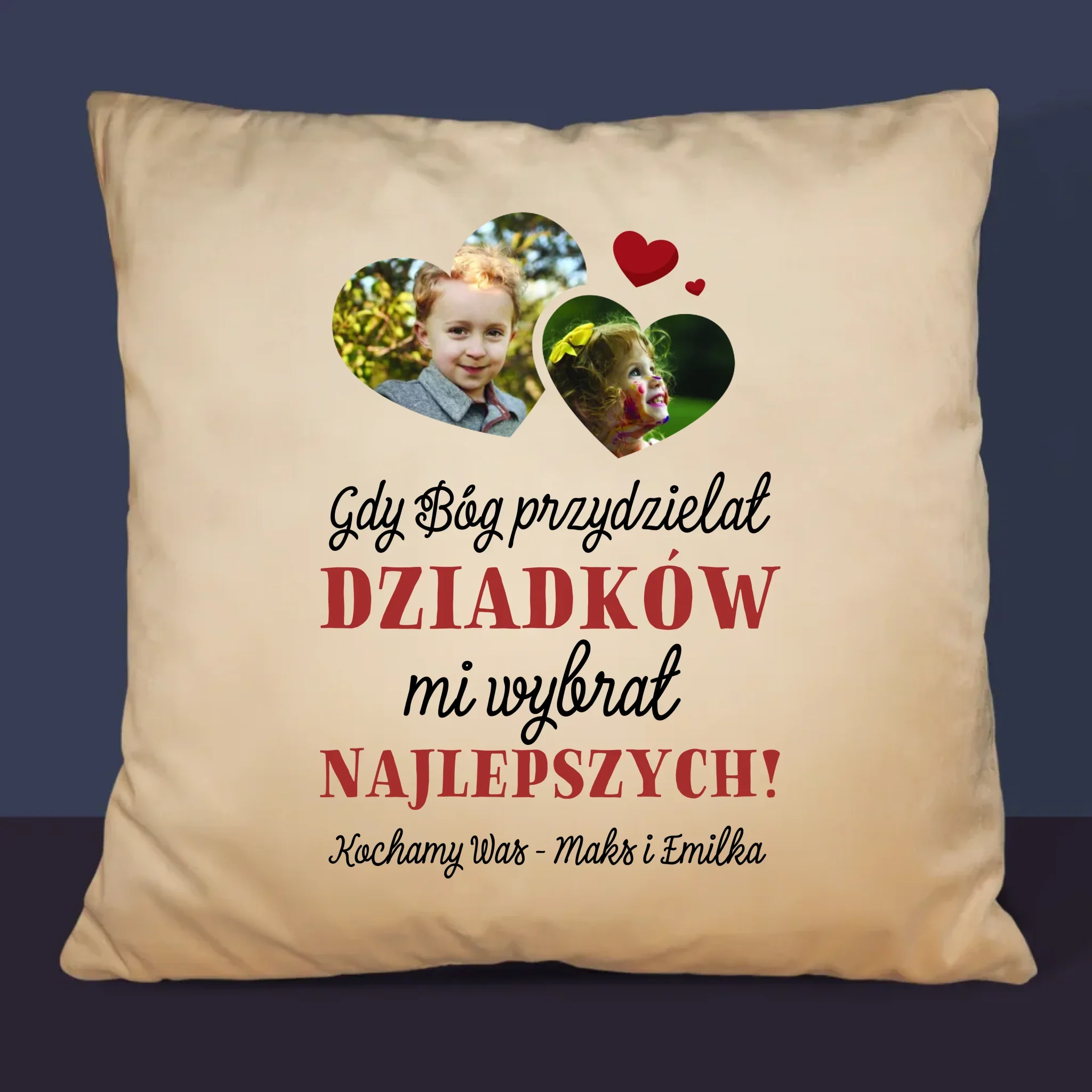 Fotokolaż: Gdy Bóg Przydzielał Dziadków - Poduszka - Image 6