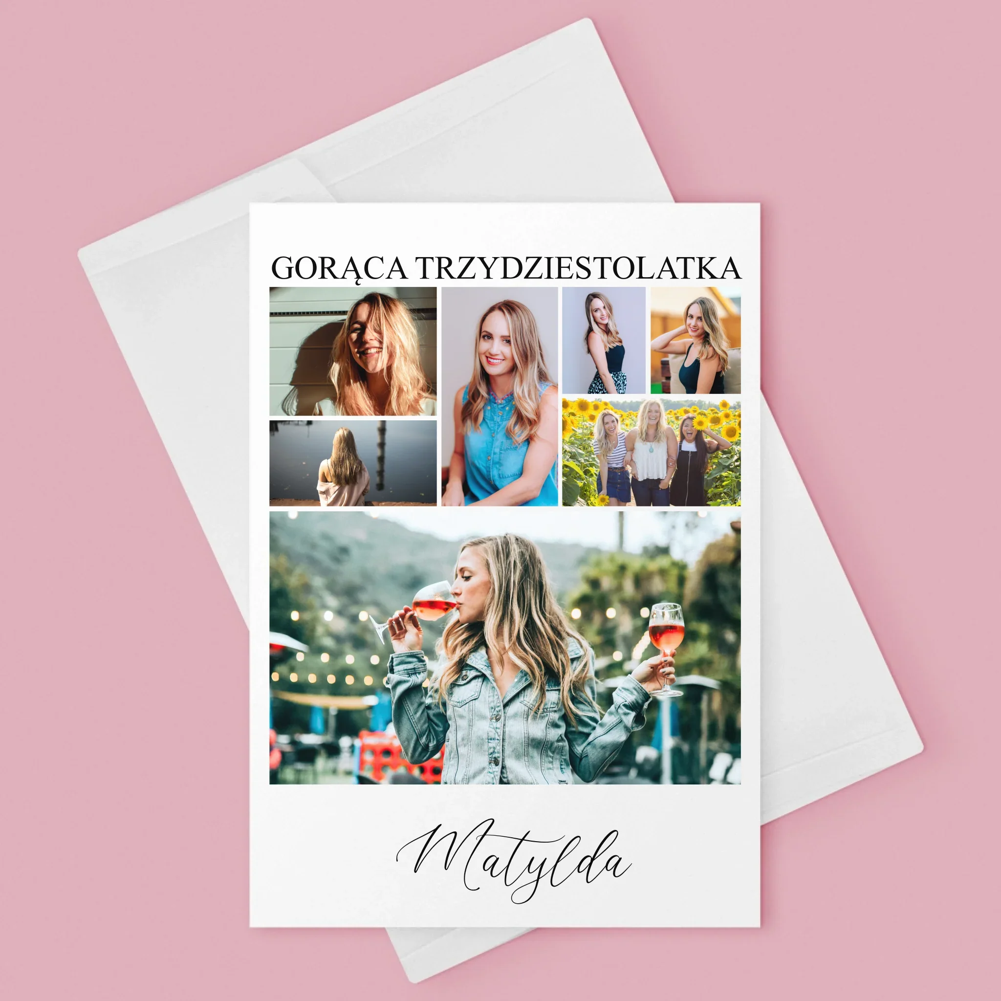 Fotokolaż: Gorąca Trzydziestolatka - Kartka z Życzeniami - Image 3