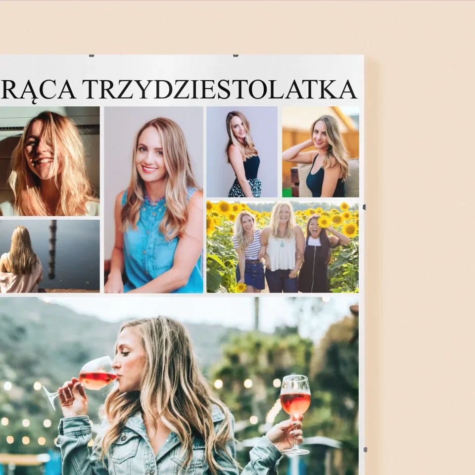 Fotokolaż: Gorąca Trzydziestolatka - Personalizowany Plakat - Image 3