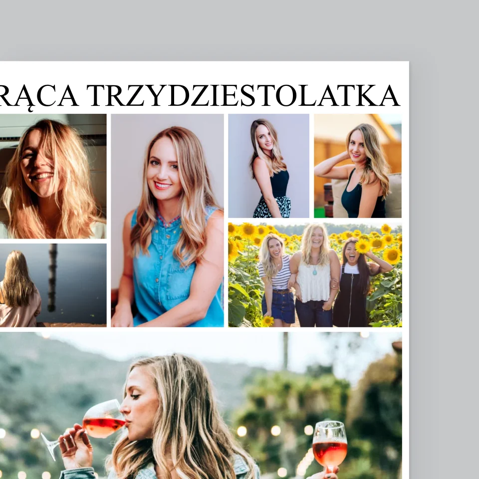 Fotokolaż: Gorąca Trzydziestolatka - Wydruk Obramowany - Image 10