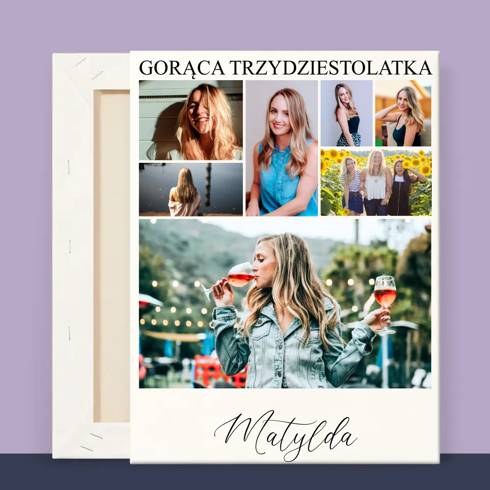 Fotokolaż: Gorąca Trzydziestolatka - Wydruk Obramowany - Image 12
