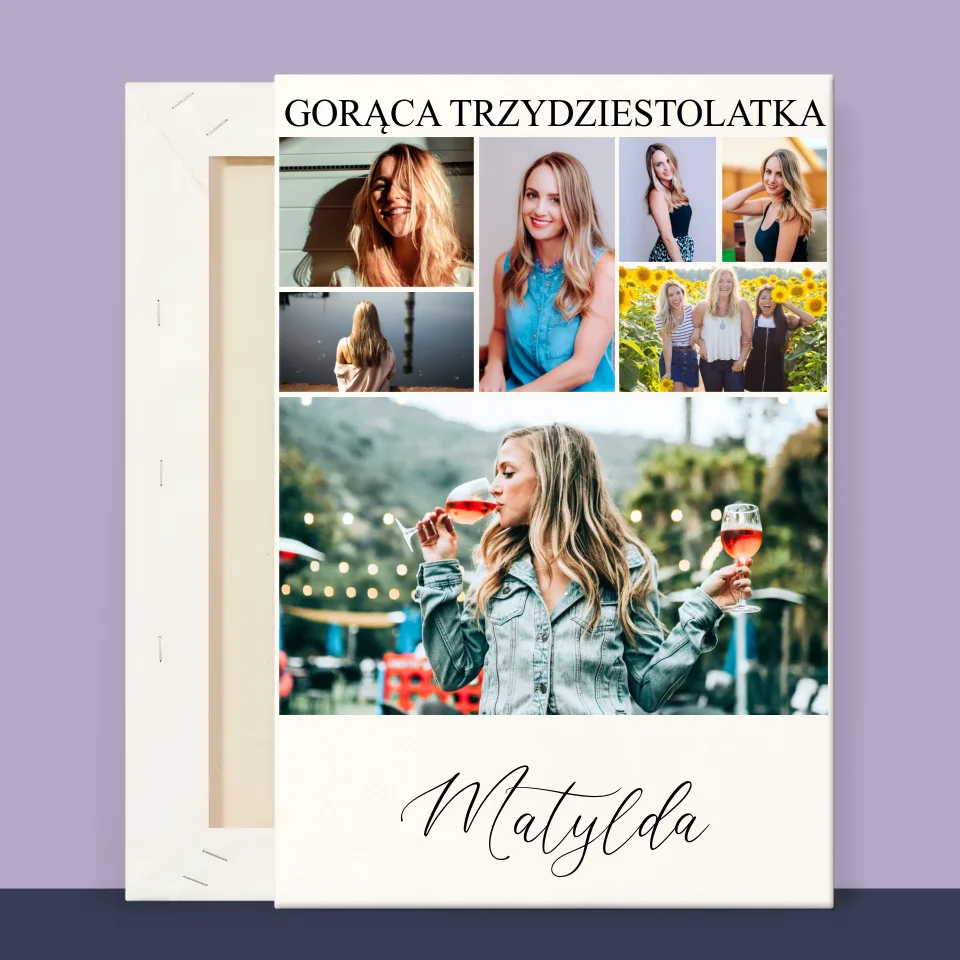 Fotokolaż: Gorąca Trzydziestolatka - Wydruk Obramowany - Image 13