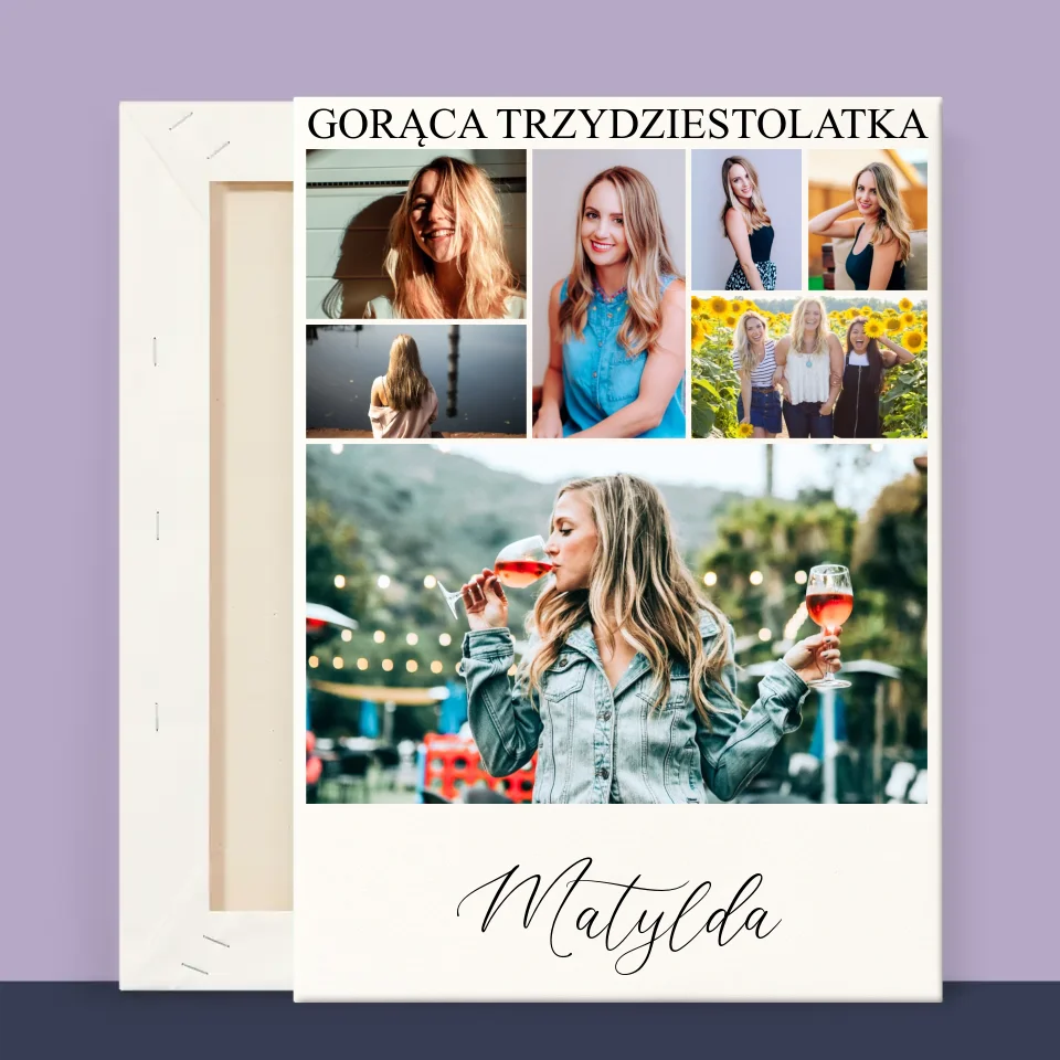 Fotokolaż: Gorąca Trzydziestolatka - Wydruk Obramowany - Image 14