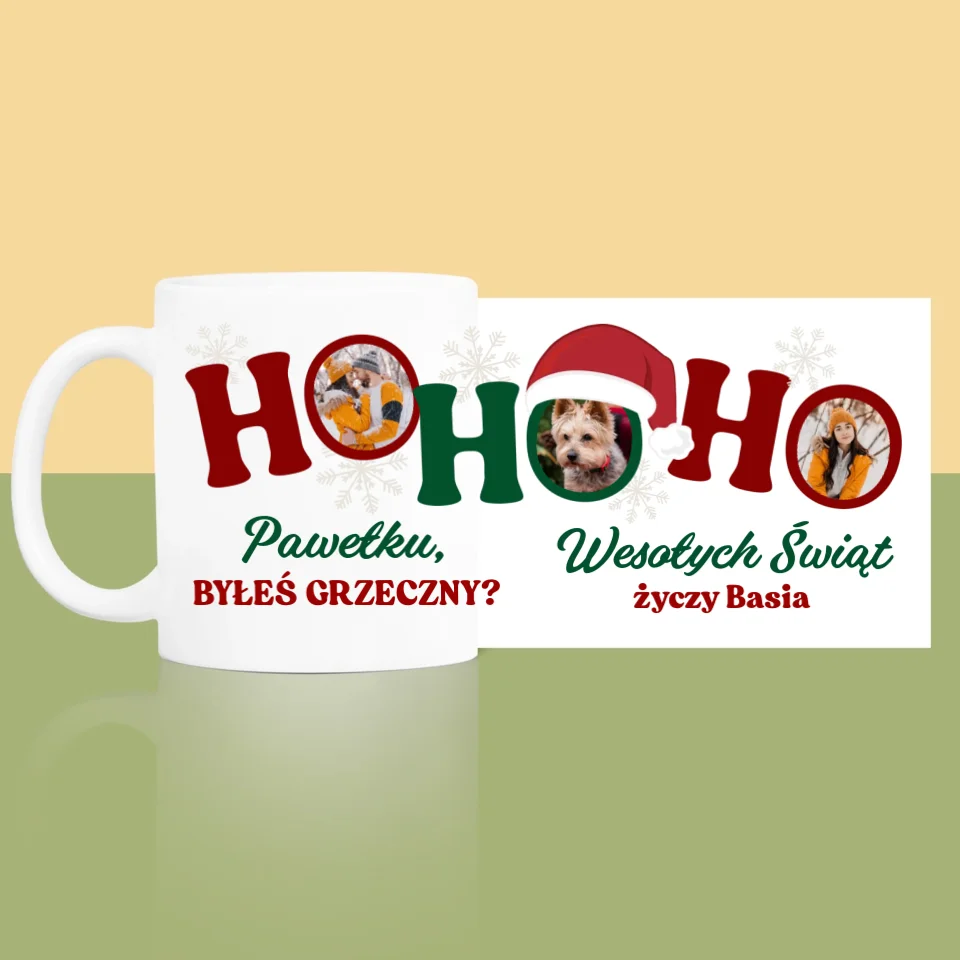 Fotokolaż: Ho Ho Ho - Kubek z Nadrukiem - Image 4