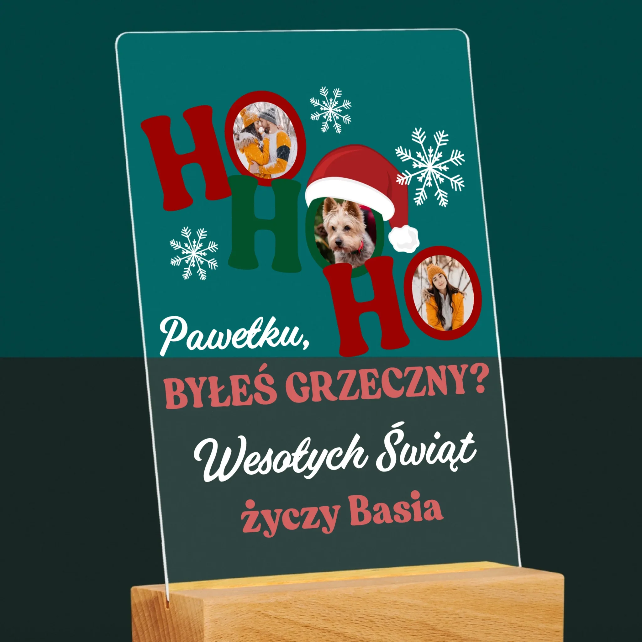 Fotokolaż: Ho Ho Ho - Wydruk Na Szkle Akrylowym - Image 6