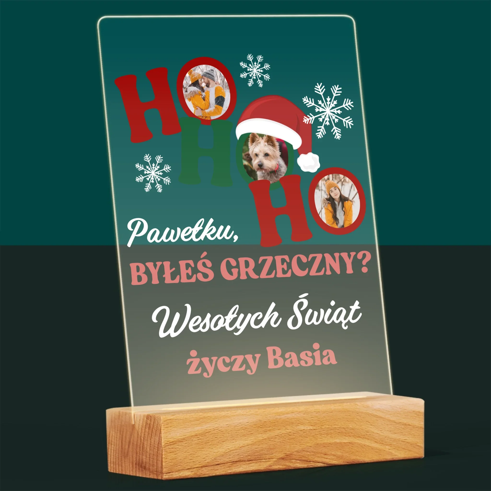 Fotokolaż: Ho Ho Ho - Wydruk Na Szkle Akrylowym - Image 8