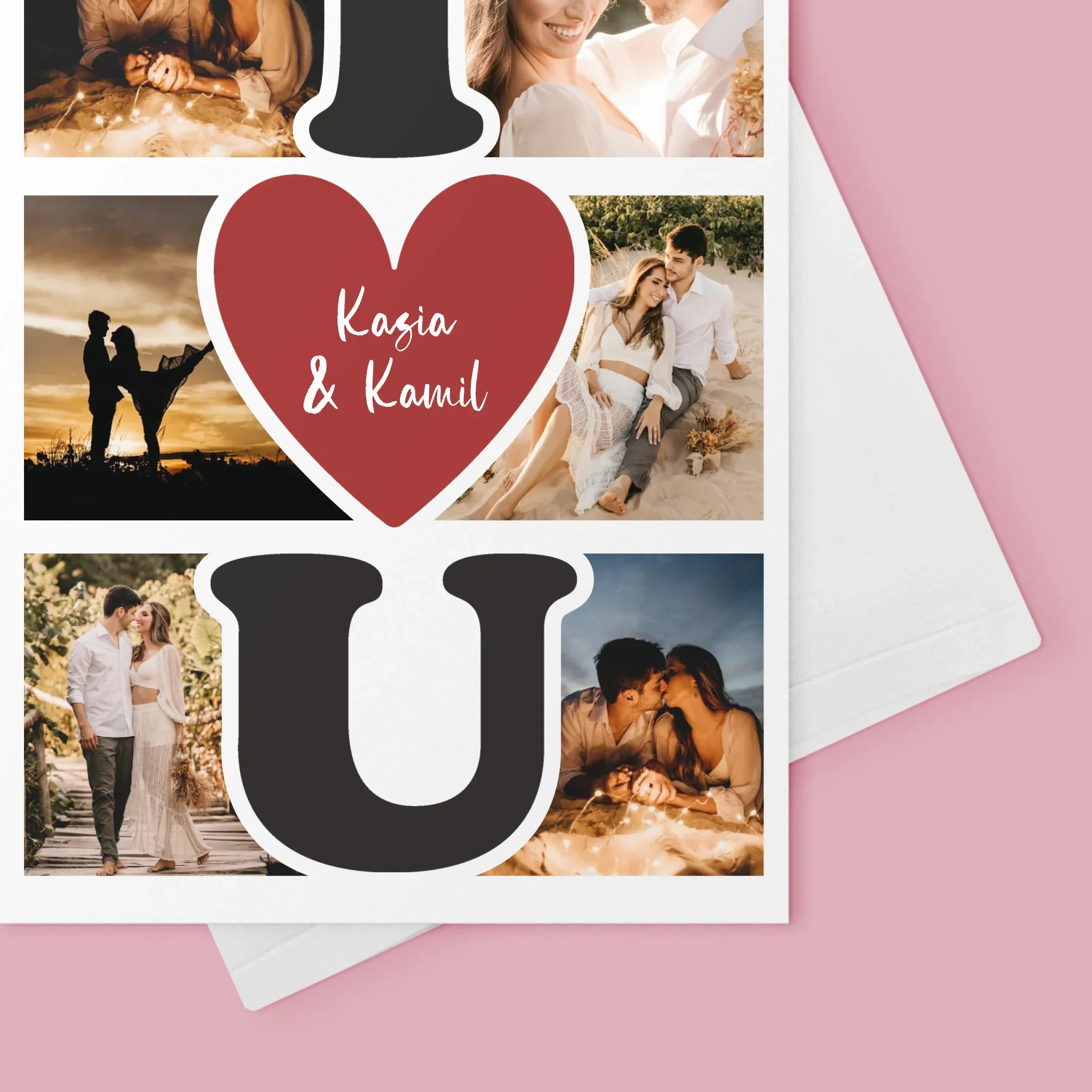 Fotokolaż: I Love You - Kartka Z Życzeniami - Image 4