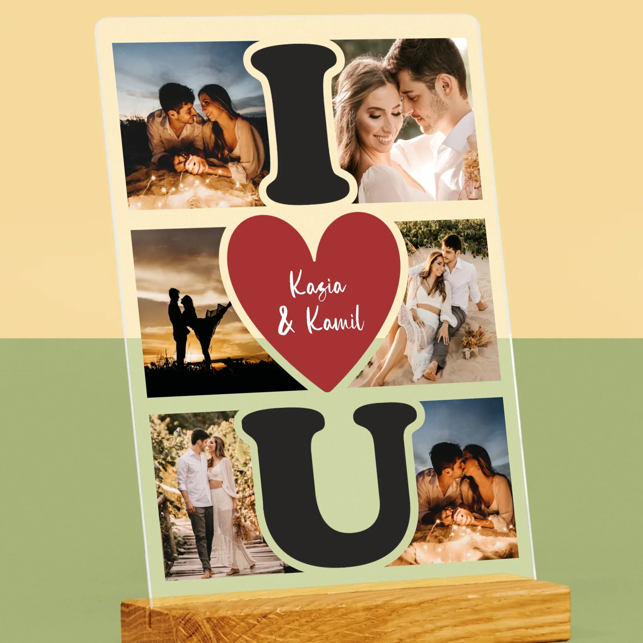 Fotokolaż: I Love You - Wydruk Na Szkle Akrylowym - Image 2